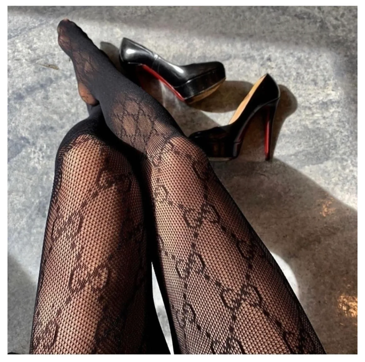 Колготки в сеточку 