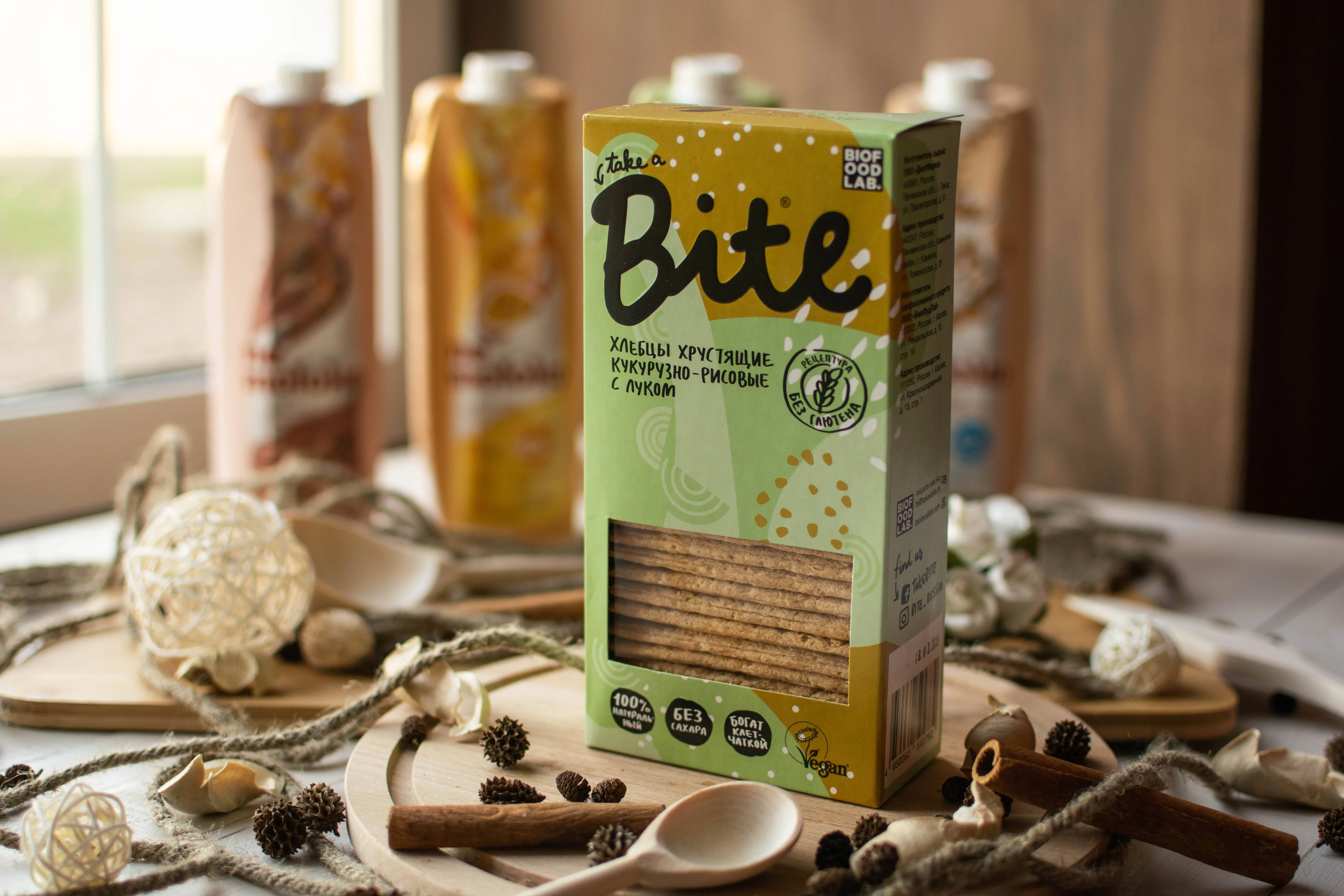 Хлебцы Кукурузно-рисовые с луком, 150 гр