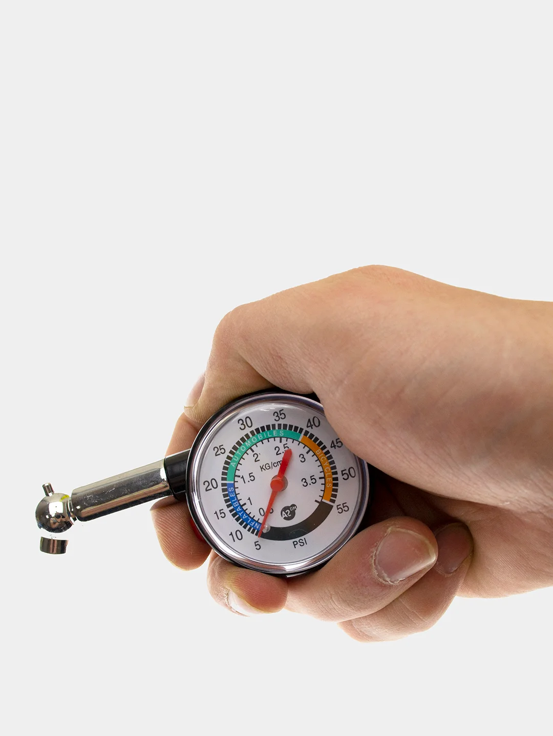 Манометр механический, кейс + набор золотников с колпачками ...