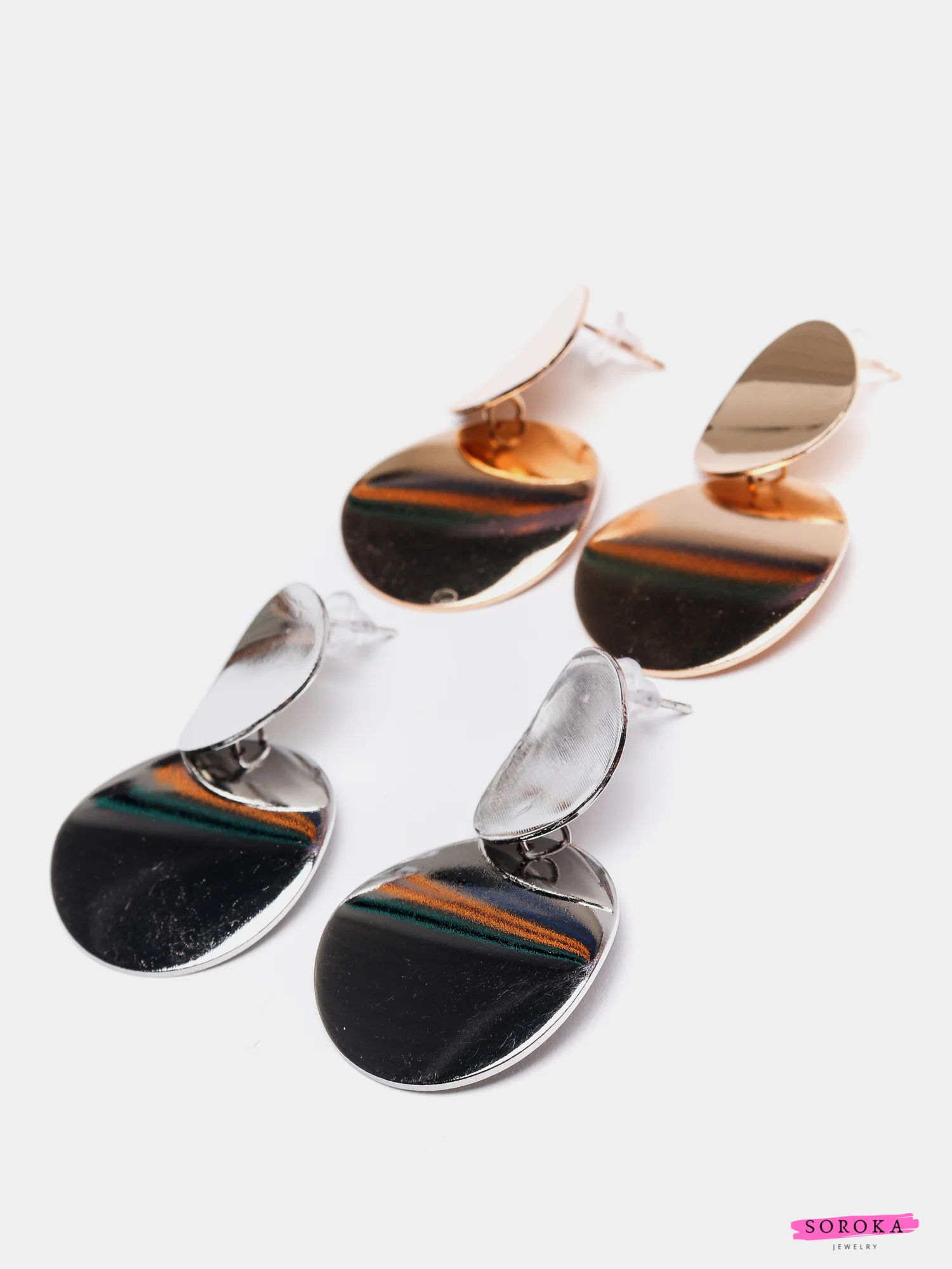 Серьги "Диски"