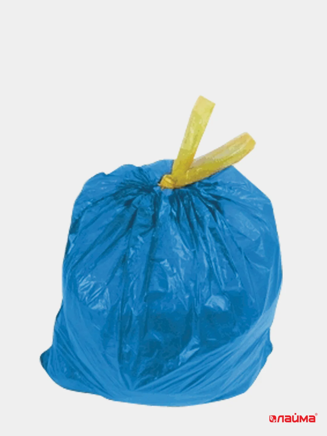 Мешки для мусора ЛАЙМА синие на завязках в рулоне, 20 л, 20 штук