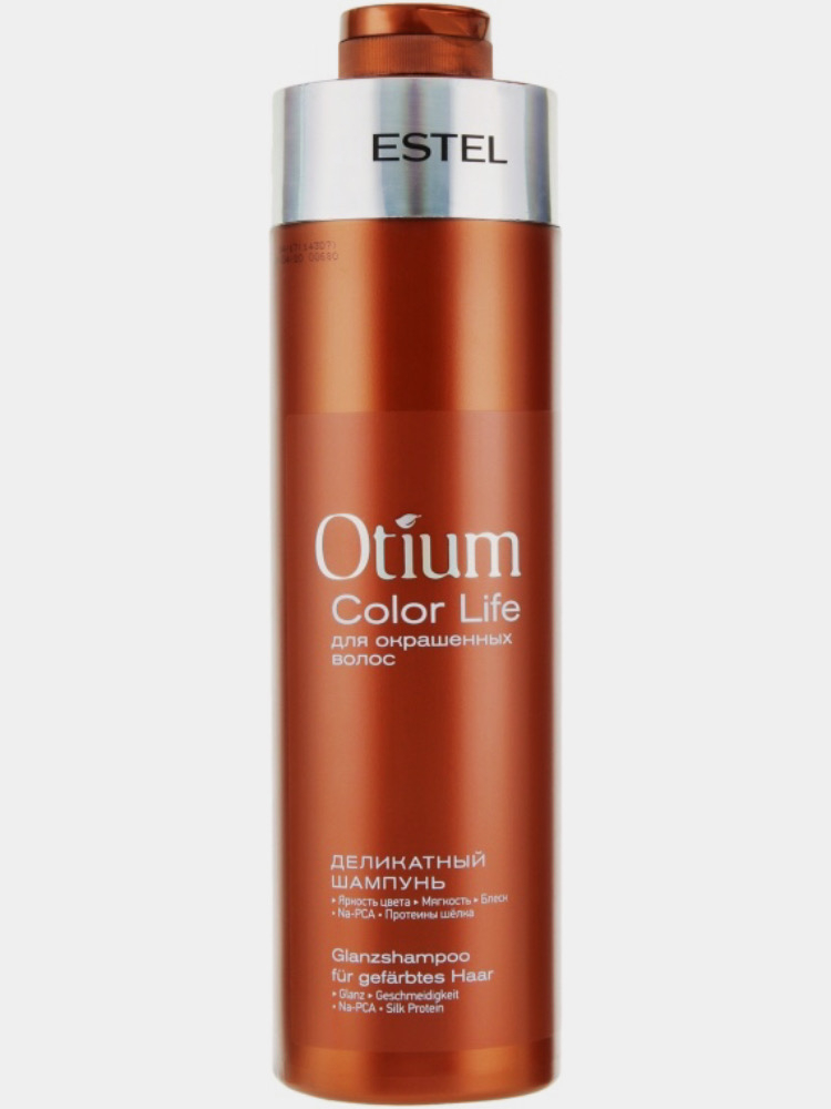 Шампунь estel otium color. Estel Otium шампунь для окрашенных волос Color Life 1000мл. Шампунь для окрашенных волос профессиональный Otium Color Life. Деликатный шампунь для окрашенных волос Otium Color Life (1000 мл). Деликатный шампунь для окрашенных волос Otium Color Life.