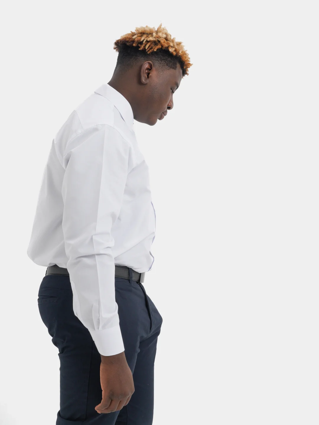 Белая мужская рубашка Brostem