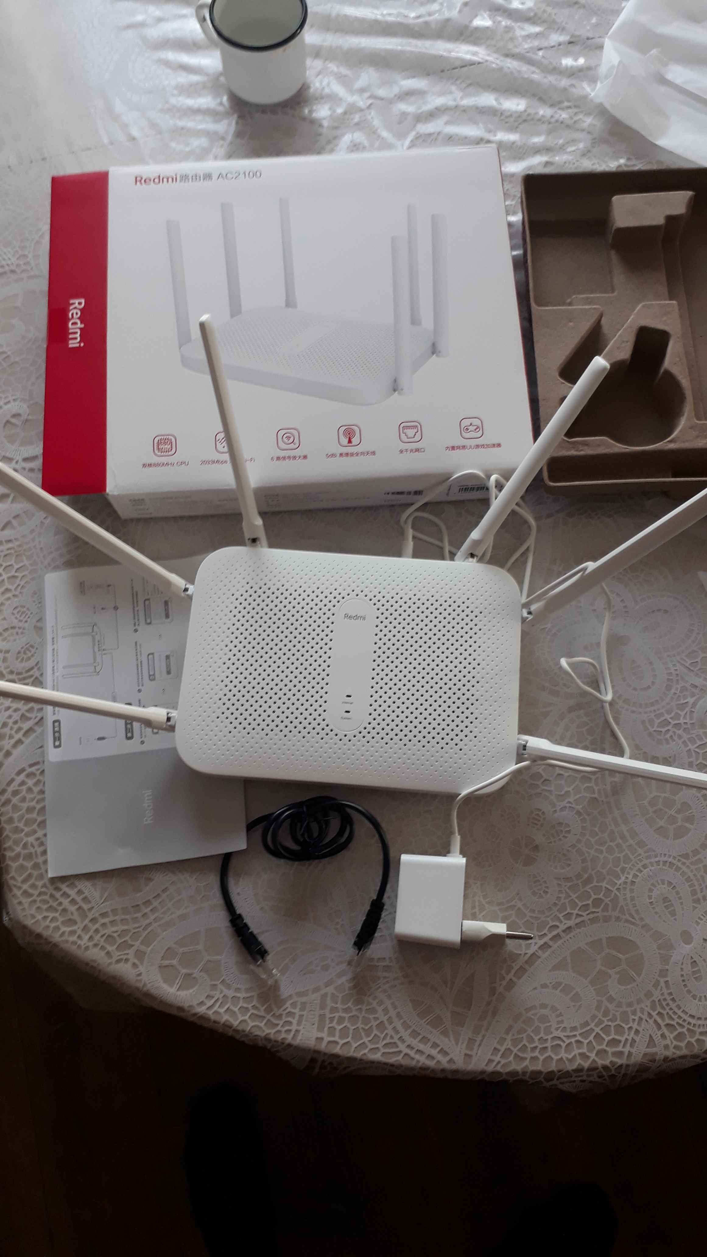 Wi-Fi роутер Xiaomi Redmi Router AC2100 купить по цене 2999 ₽ в  интернет-магазине Магнит Маркет