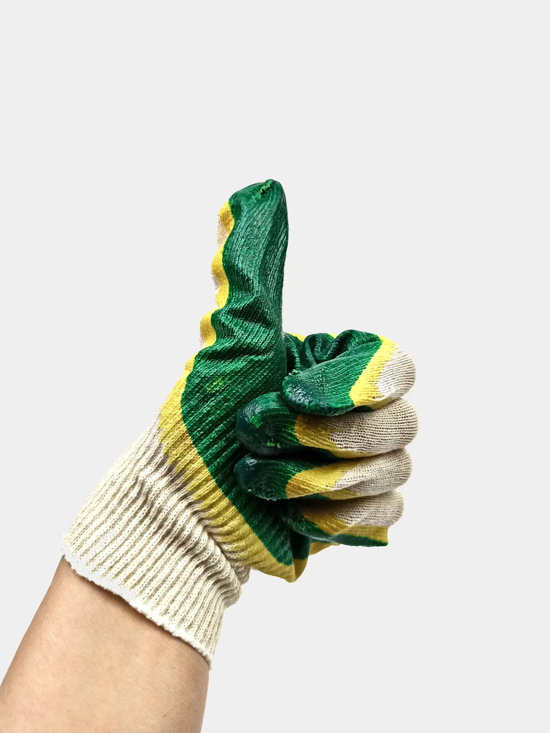 Перчатки рабочие хлопок с двойной латексной пропиткой