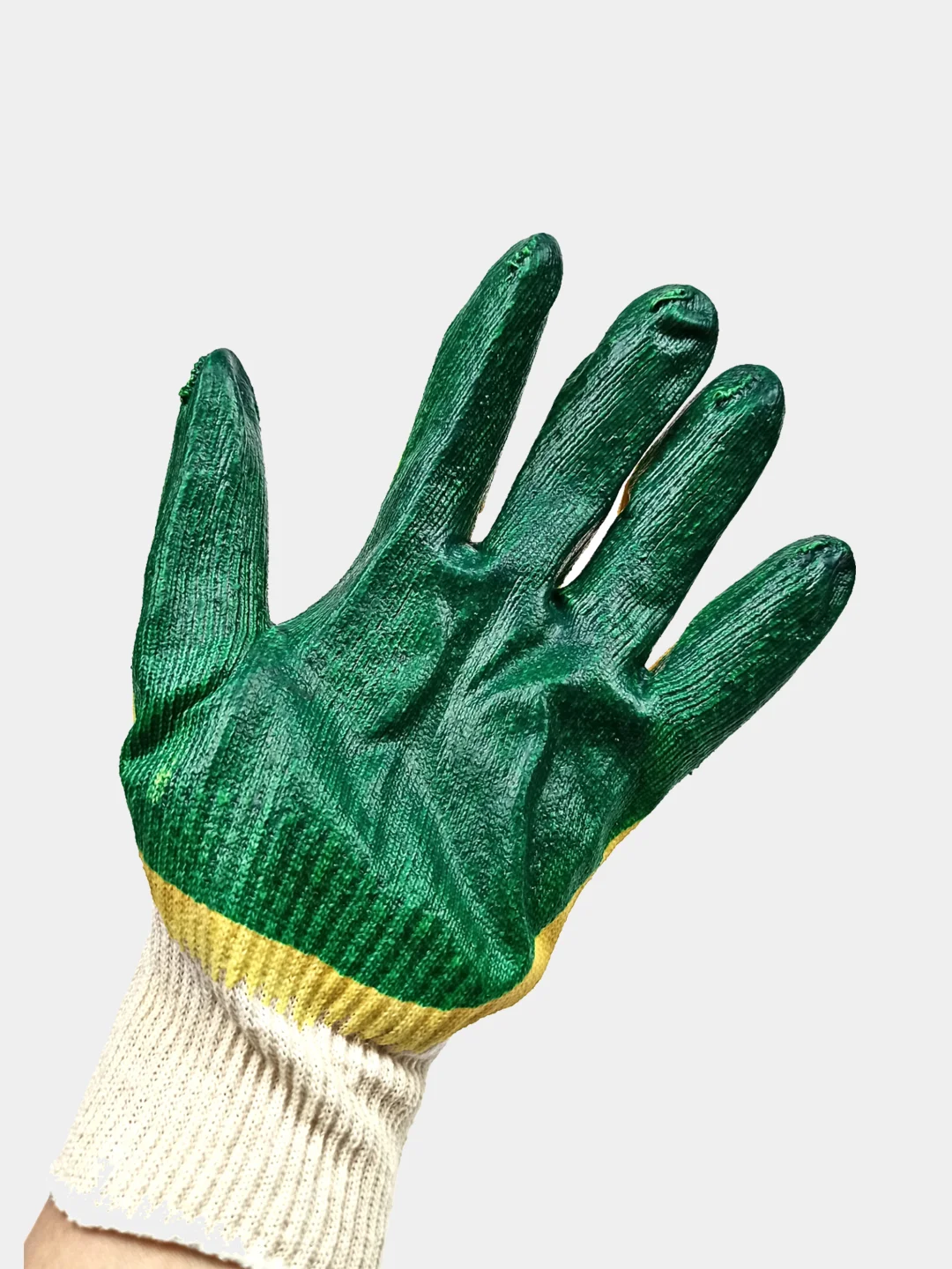 Перчатки рабочие хлопок с двойной латексной пропиткой