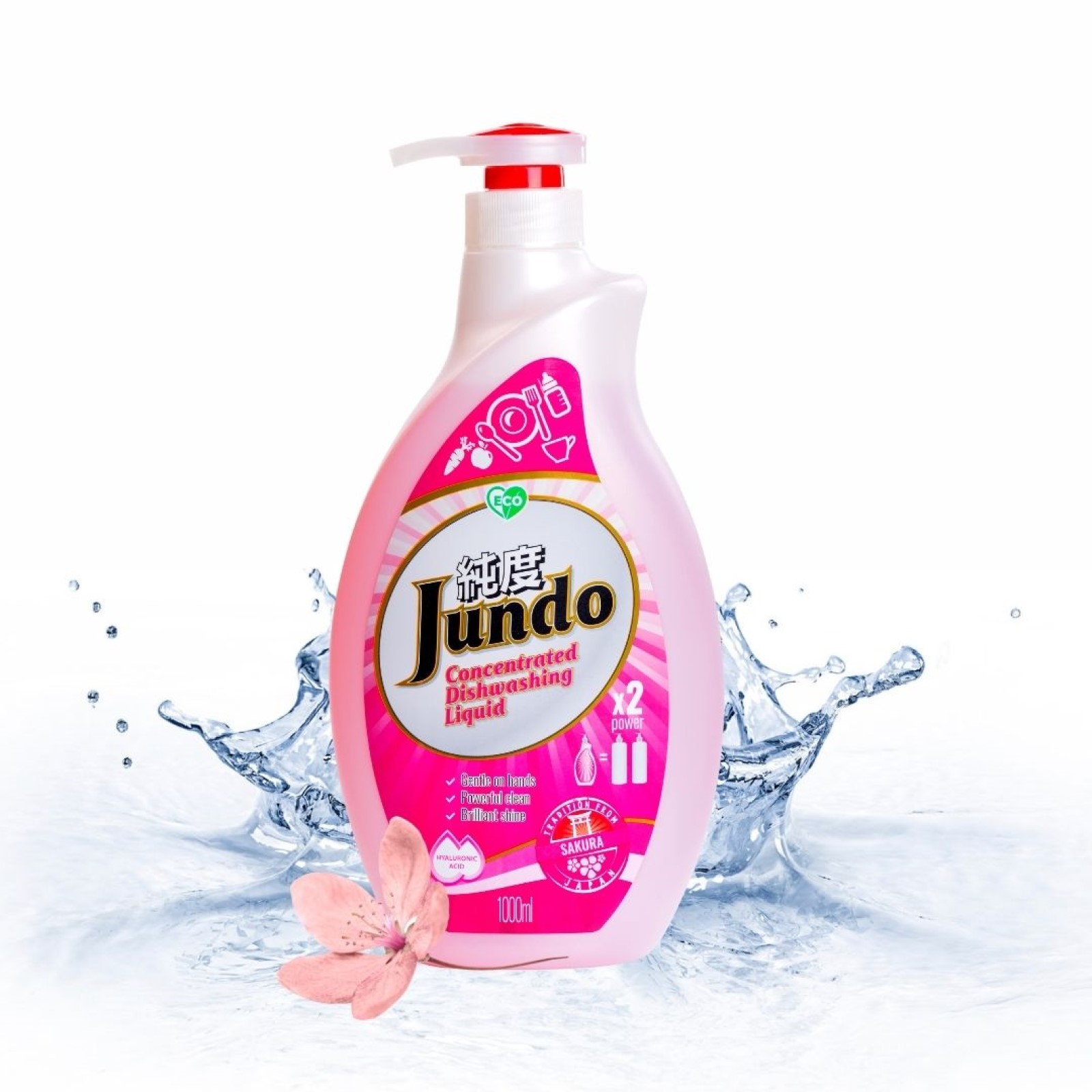 Jundo Концентрированный ЭКО гель для мытья посуды и детских .