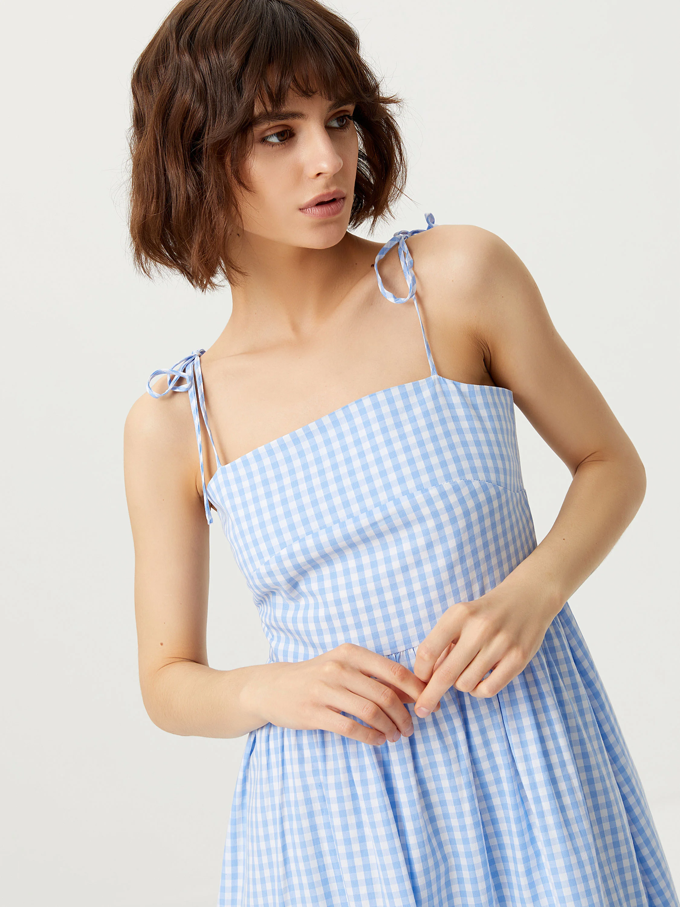 Платье Sela в клетку