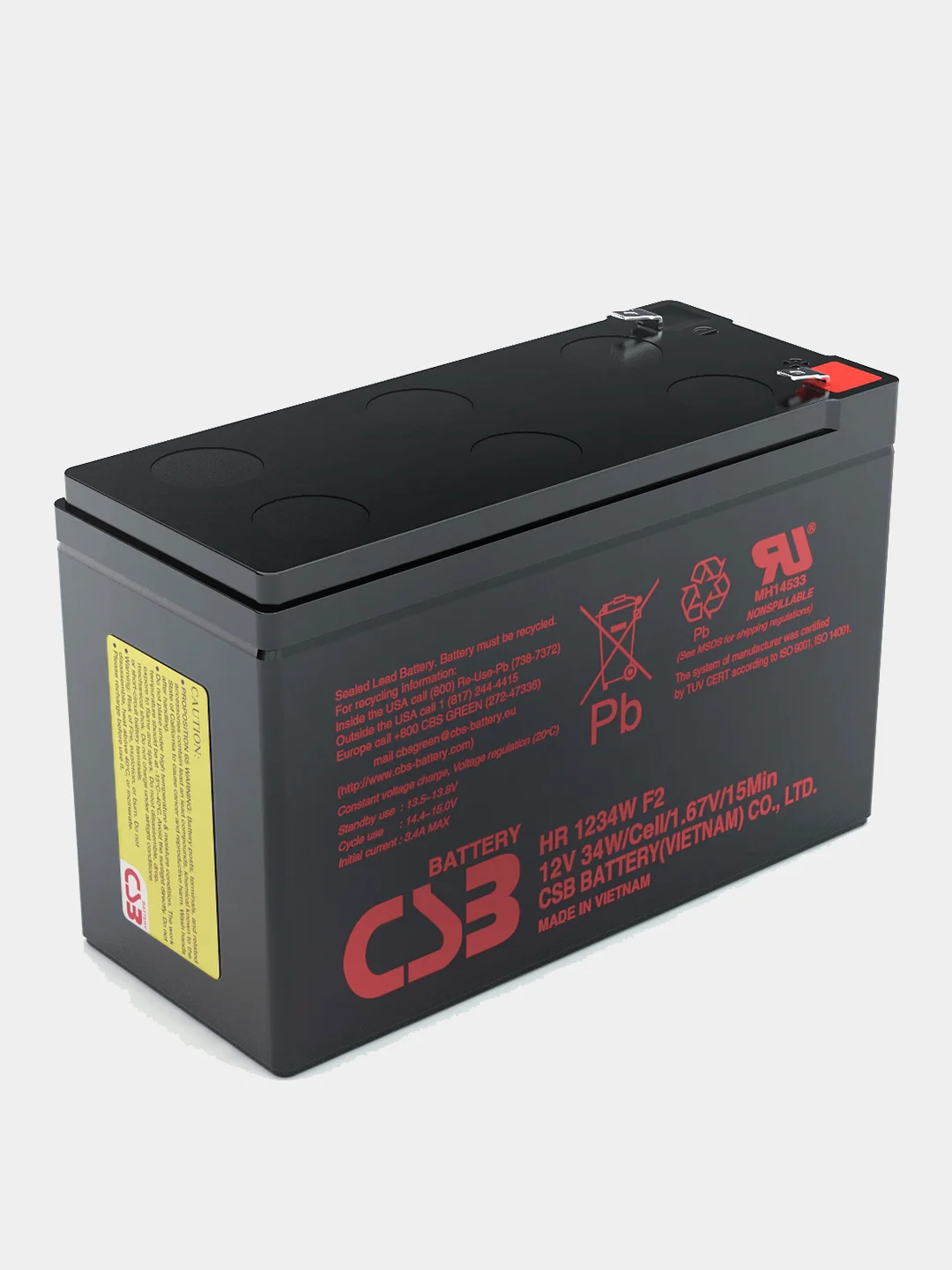 Аккумулятор csb hr1234w