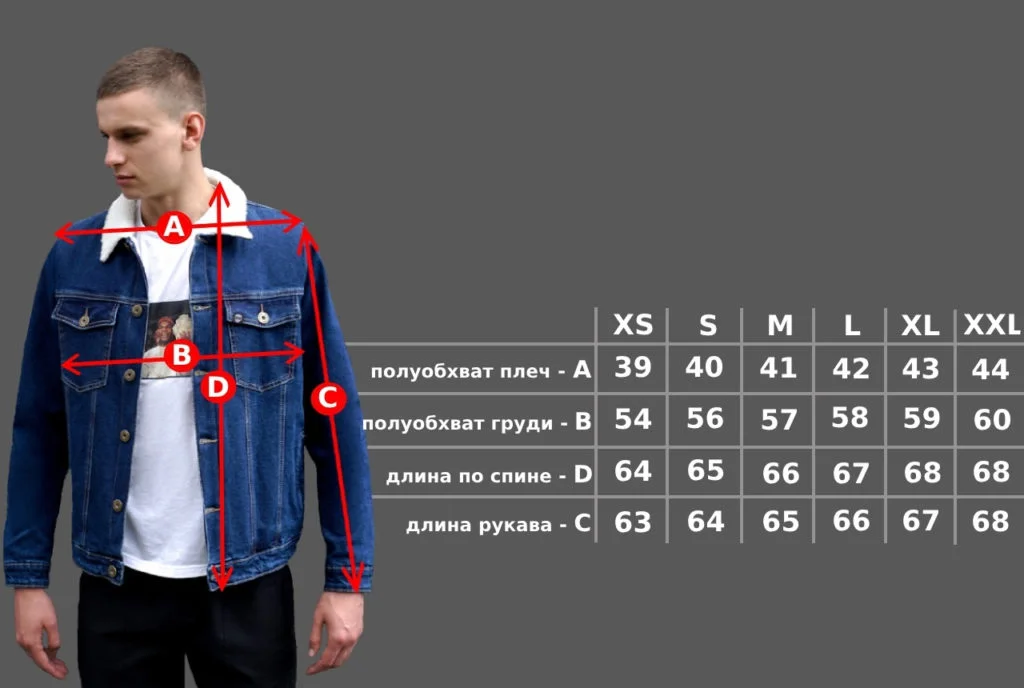 комбинированная джинсовая куртка мужская. размер джинсовой куртки мужской. размер джинсовой куртки мужской. таблица размеров джинсовых курток для мужчин. размеры джинсовых курток.