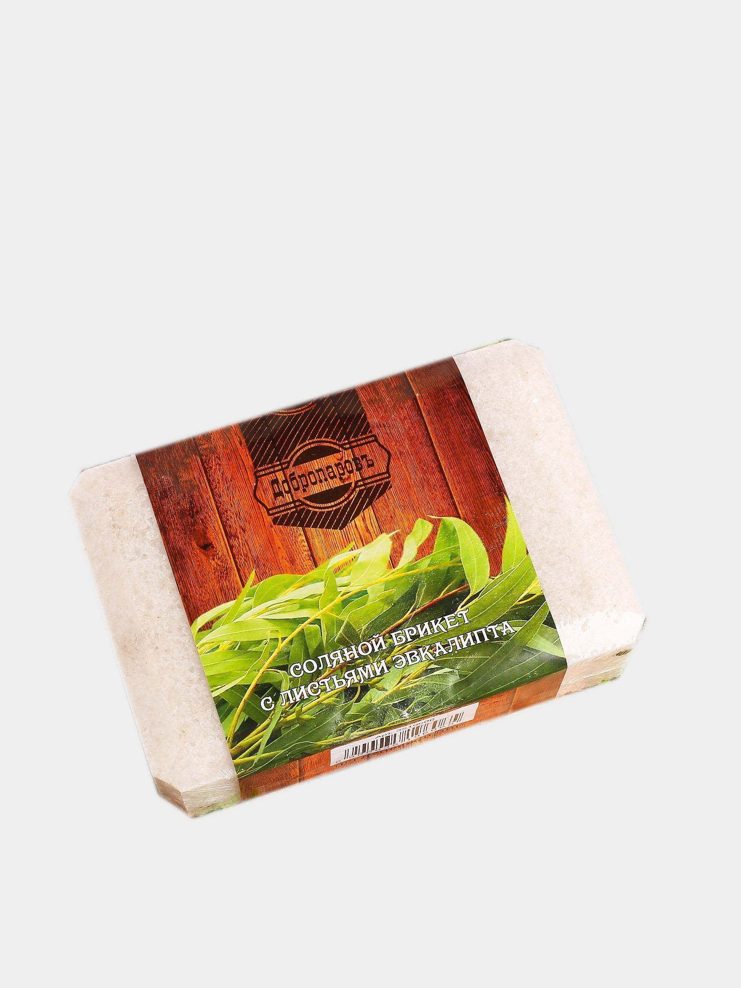 Соляной брикет для бани и сауны с листьями эвкалипта, 1,35 кг за 225 .