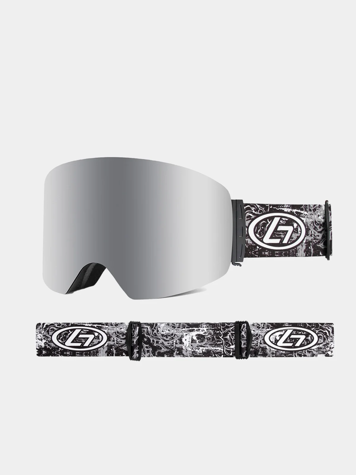 Очки горнолыжные маска OBAOLAY сферические с широким углом обзора (очки для сноуборда)