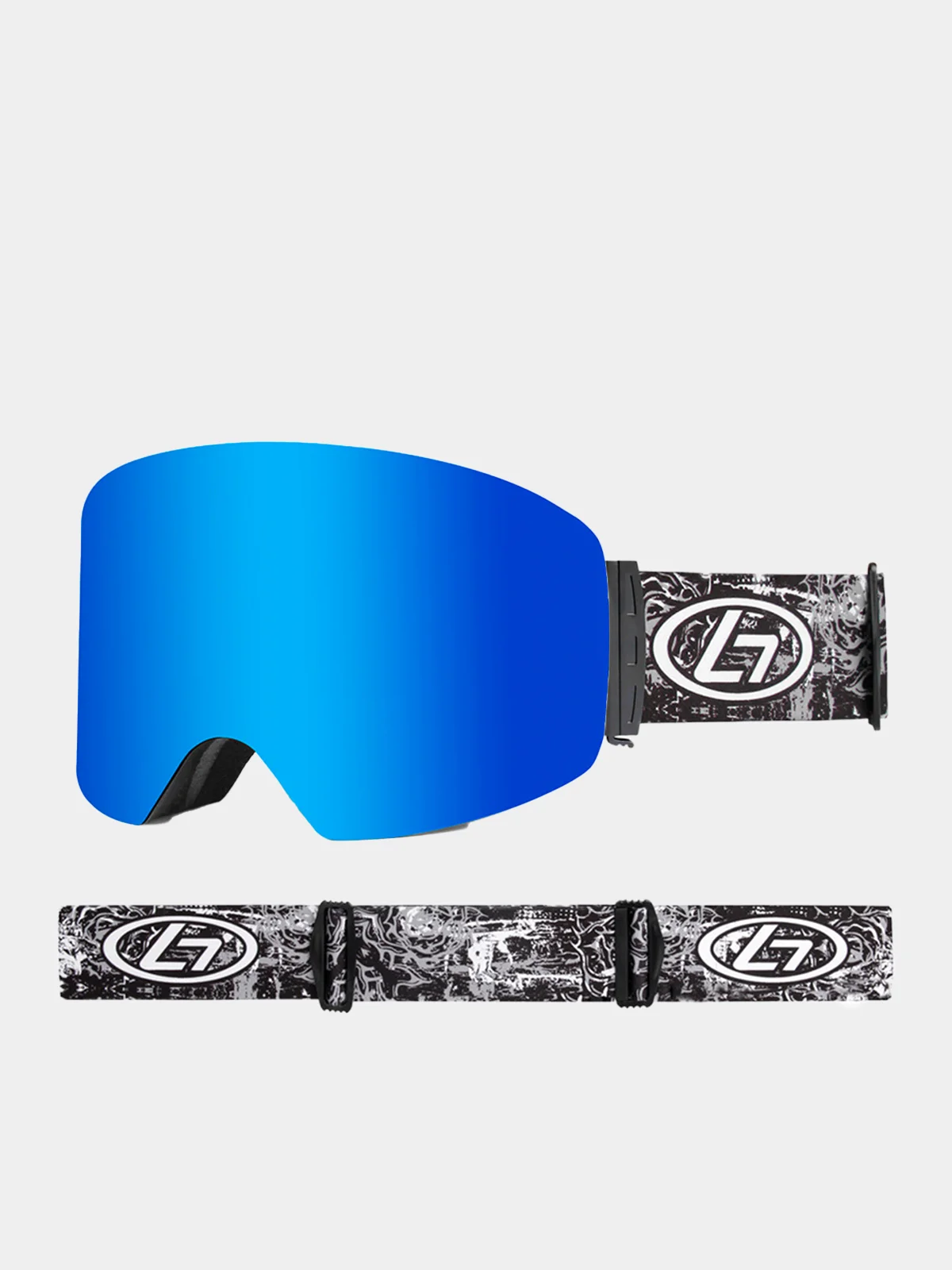 Очки горнолыжные маска OBAOLAY сферические с широким углом обзора (очки для сноуборда)