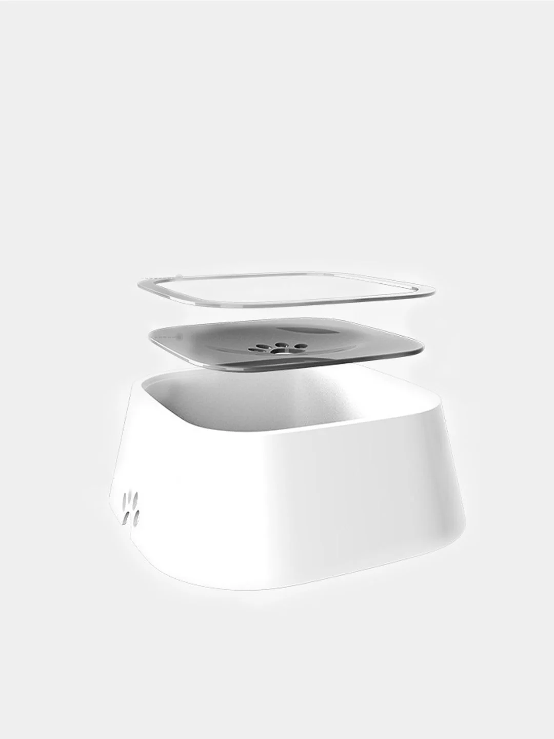 Миска-непроливайка для кошек и собак, 1500 мл