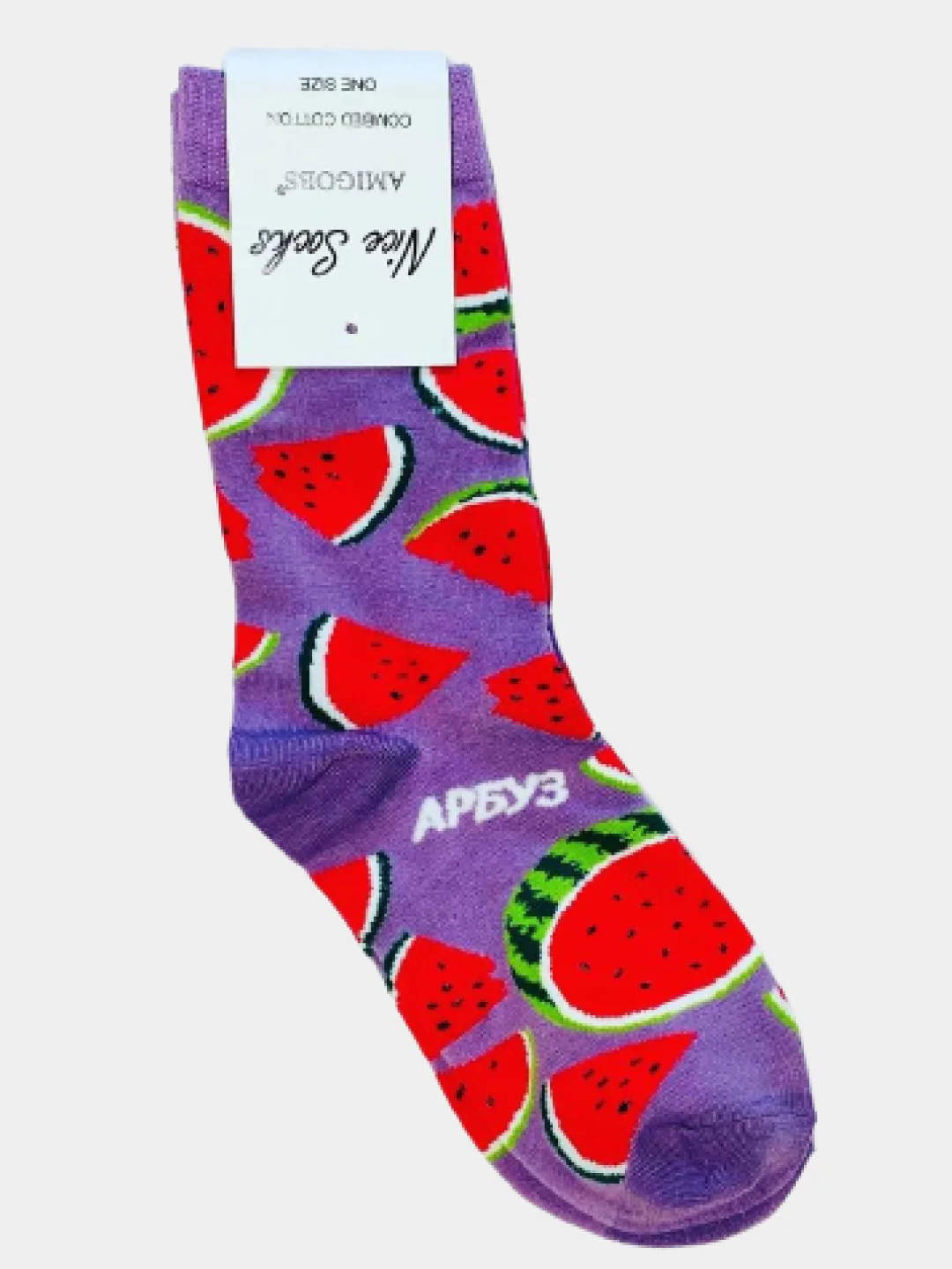 Носки с принтом "Еда"