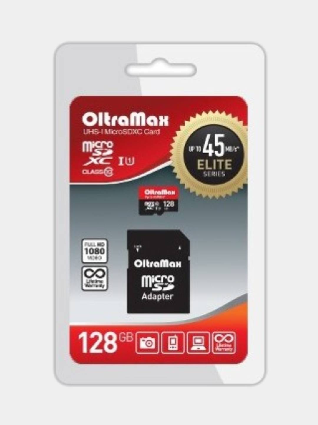 Micro sdxc карта памяти smartbuy 64gb class 10 uhs 1 с адаптером sd