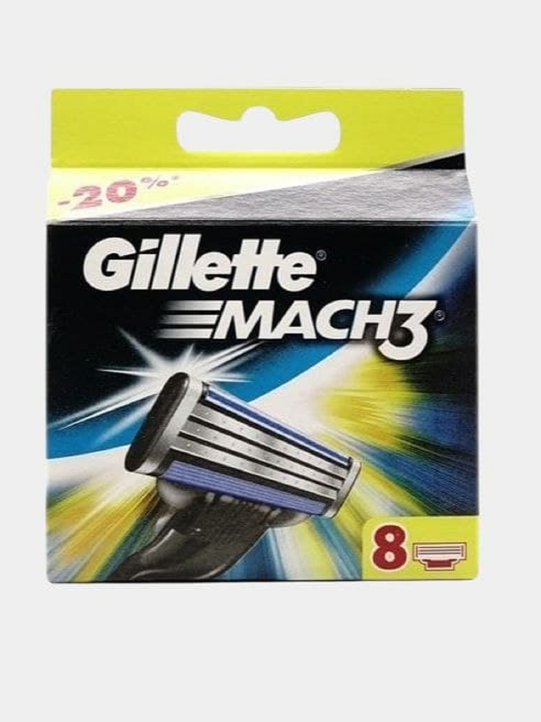 Кассеты для бритья gillette mach3 8 шт в ленте