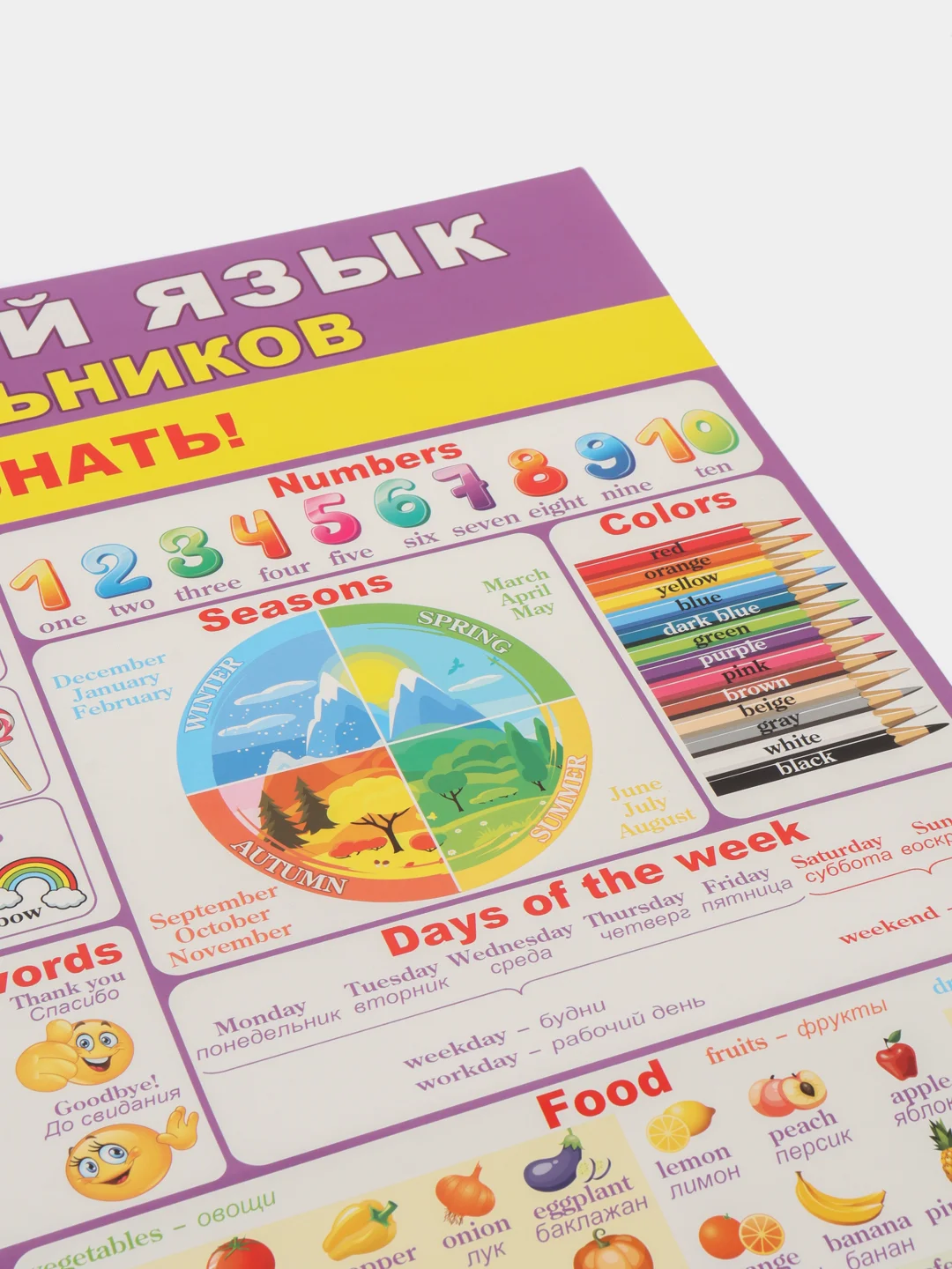 Плакат "Английский язык" А2