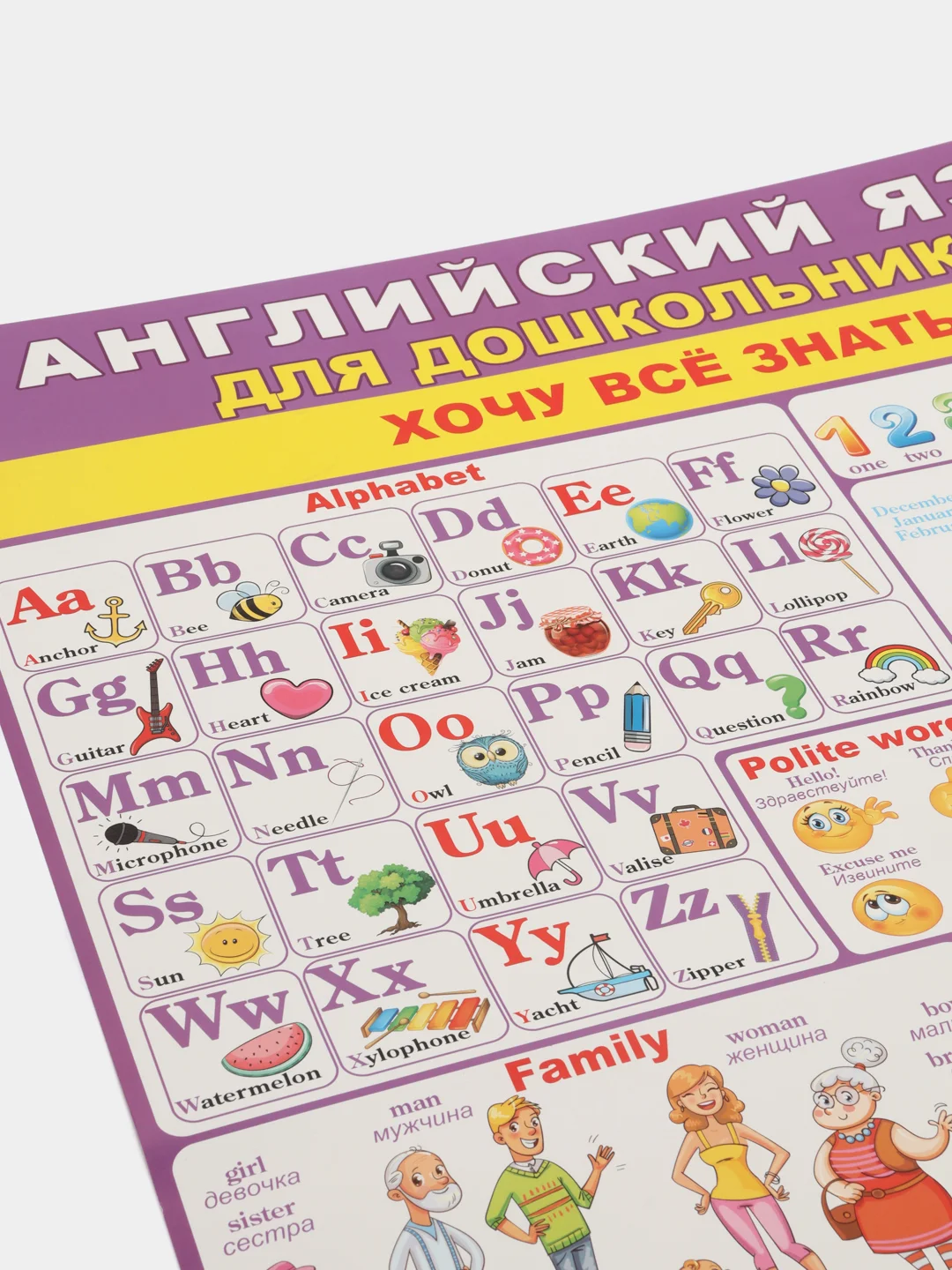 Плакат "Английский язык" А2