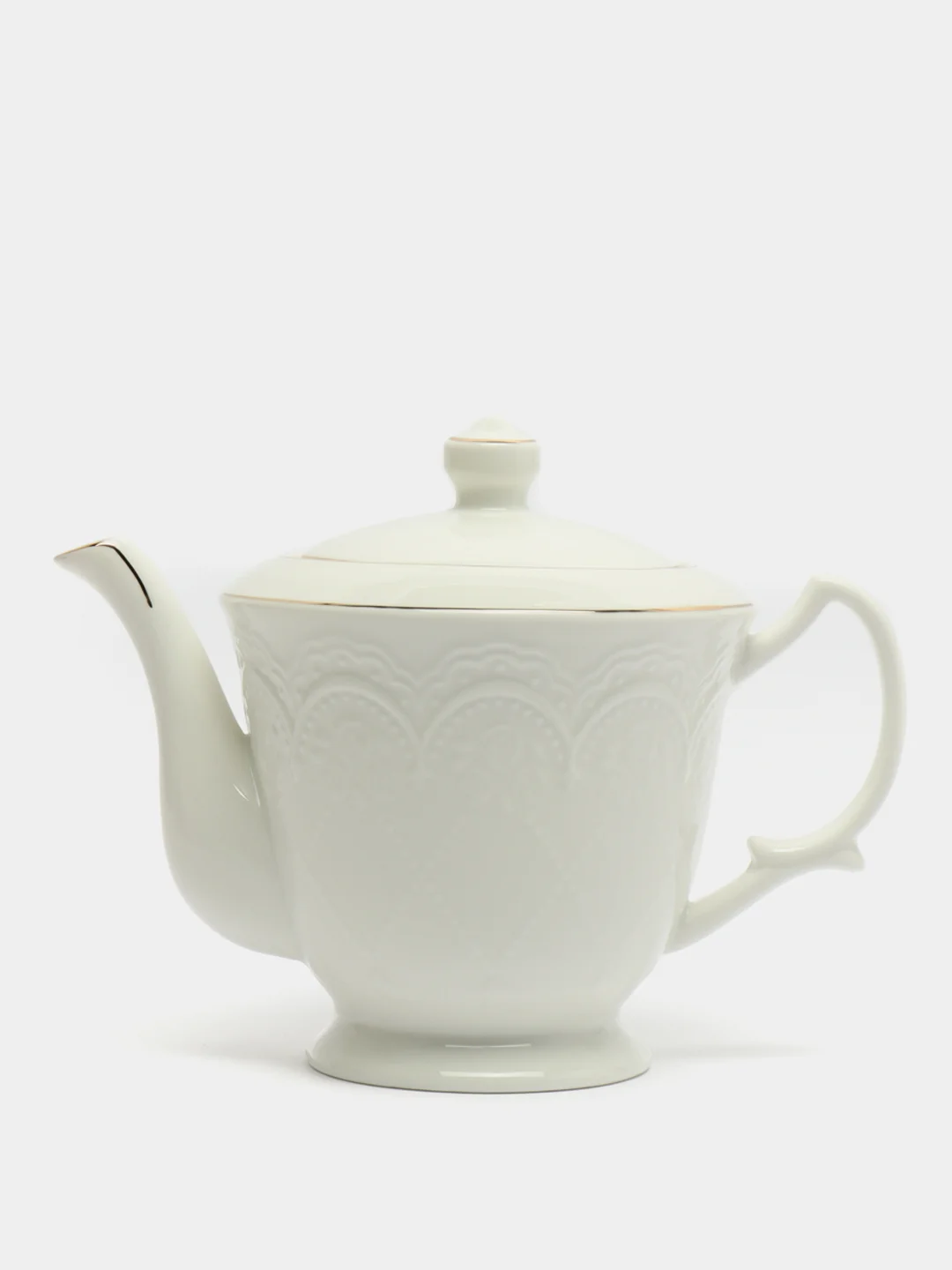 Чайник заварочный фарфоровый/Заварник для чая белый/Заварной/для ...