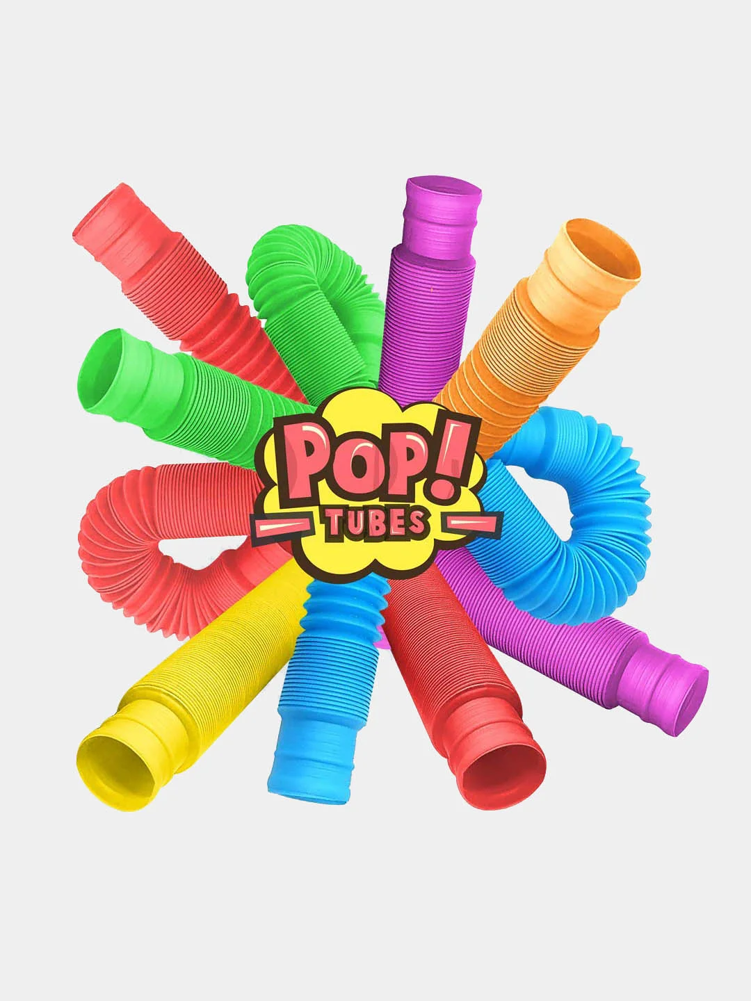 Трубка поп ит/ Поп ит трубка/ Игрушка антистресс/ Трубка гофра/ Pop ...