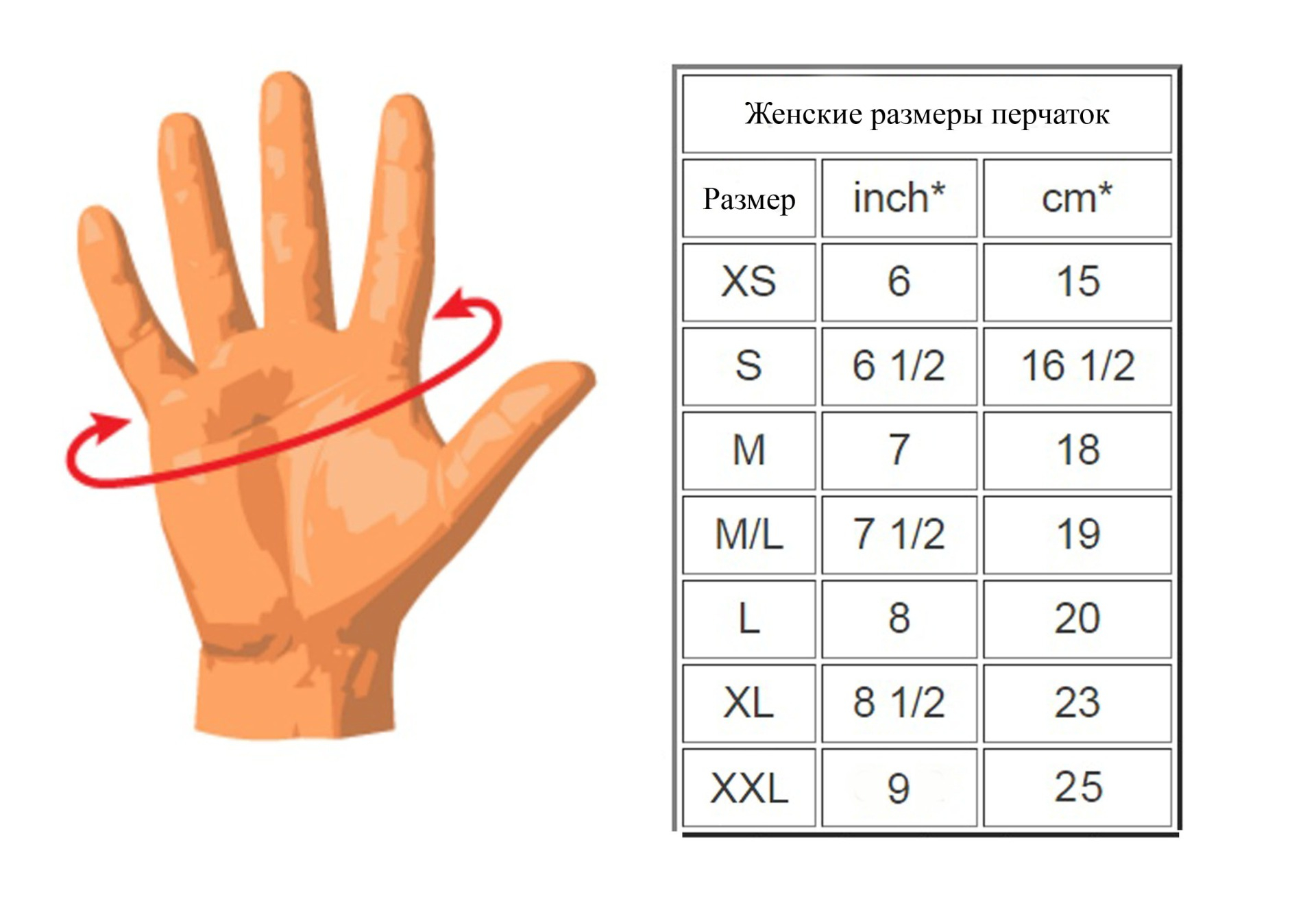 Размер перчатки (размер кисти) 8 дюйм. Размерная сетка женских перчаток кожаных. Как измерить размер перчатки женские. Размер перчаток 8 это какой размер женский. Размеры перчаток s m