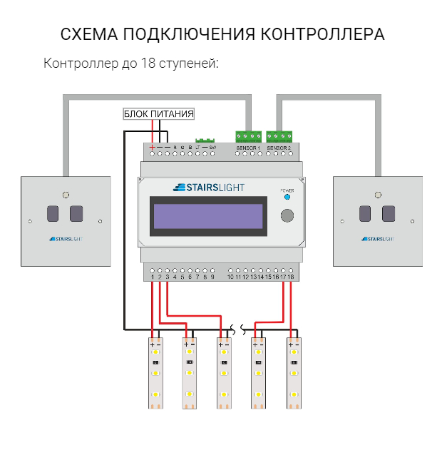 Uzens схема подключения