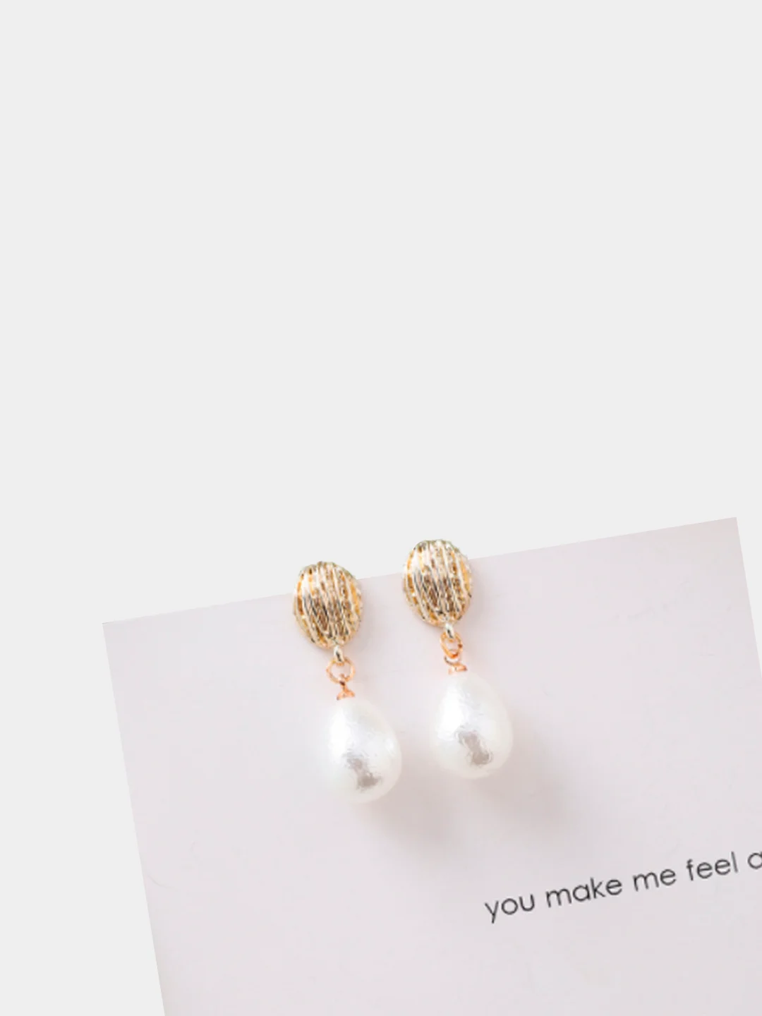 Серьги "Total white"