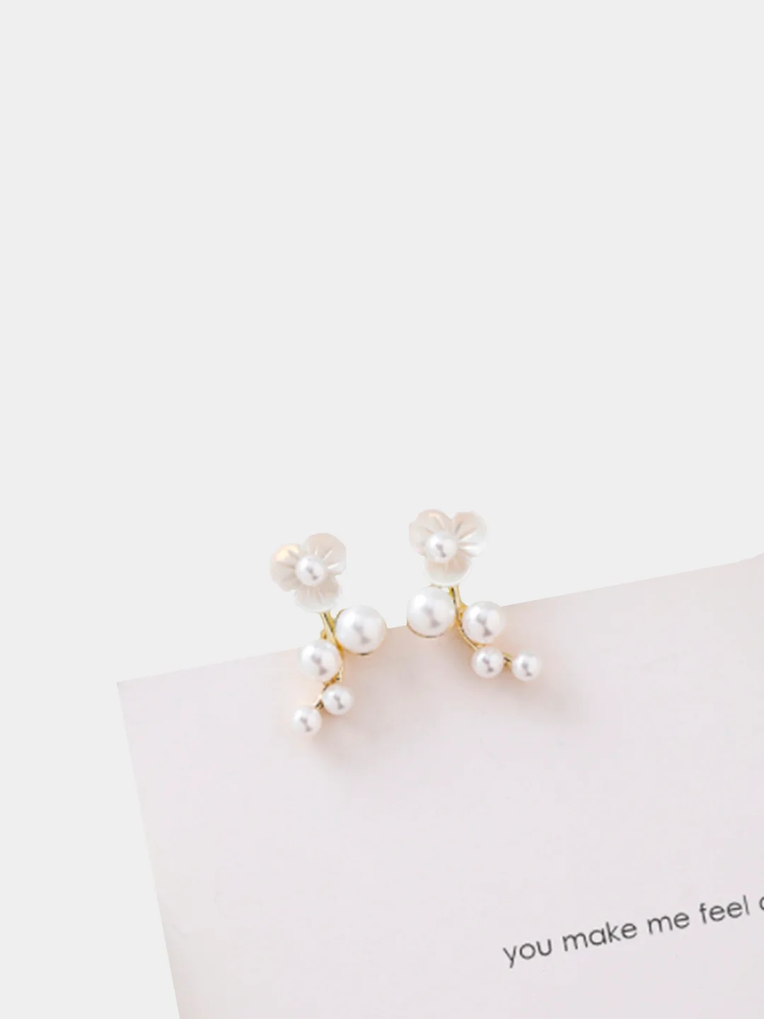 Серьги "Total white"