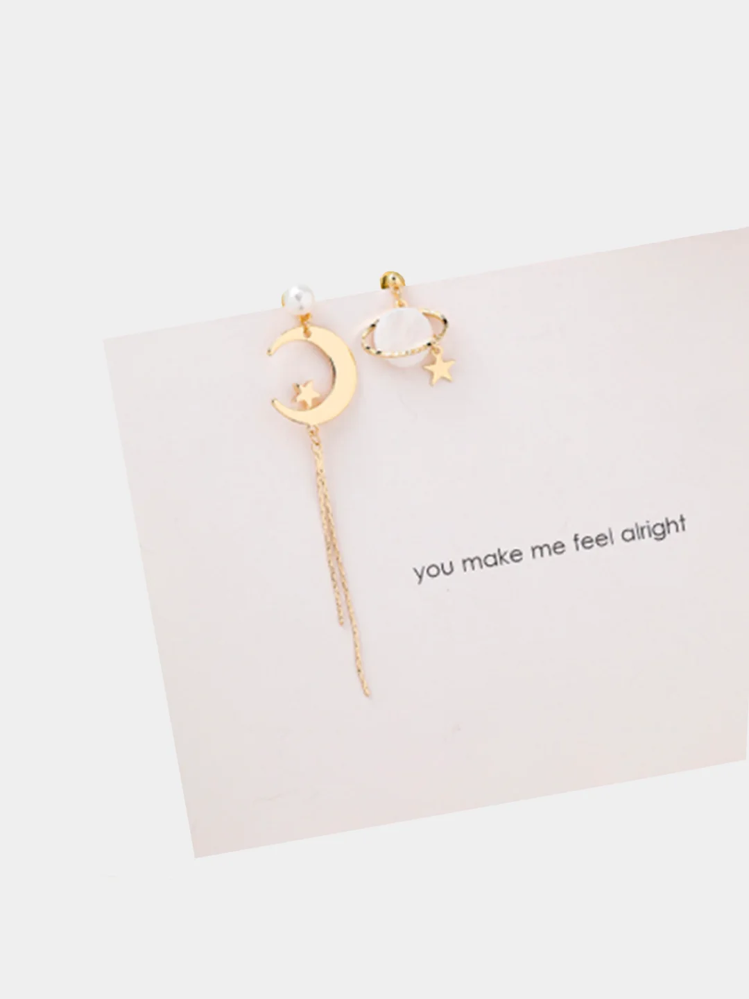 Серьги "Total white"