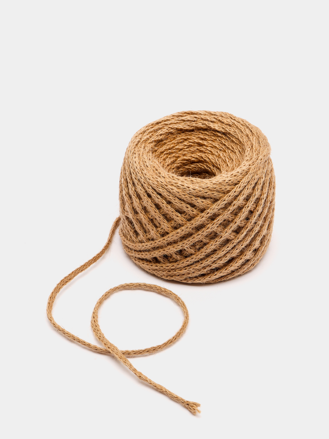 Веревка джутовая. Шнур джутовый/шпагат для рукоделия, вязания, декора 4 .