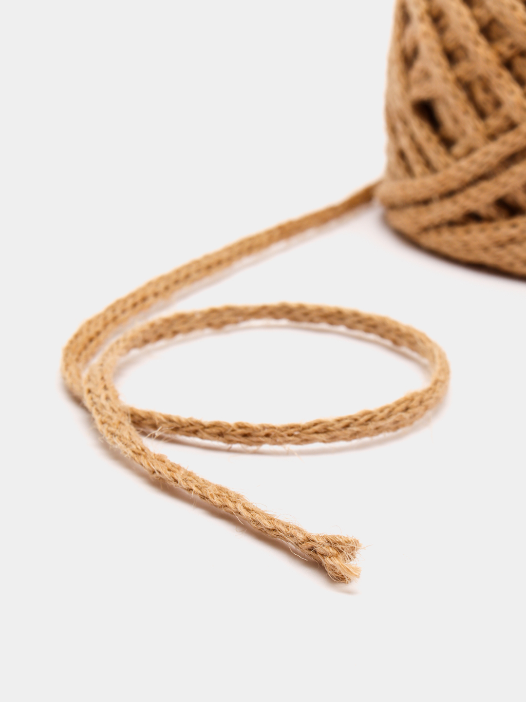 Веревка джутовая. Шнур джутовый/шпагат для рукоделия, вязания, декора 4 .