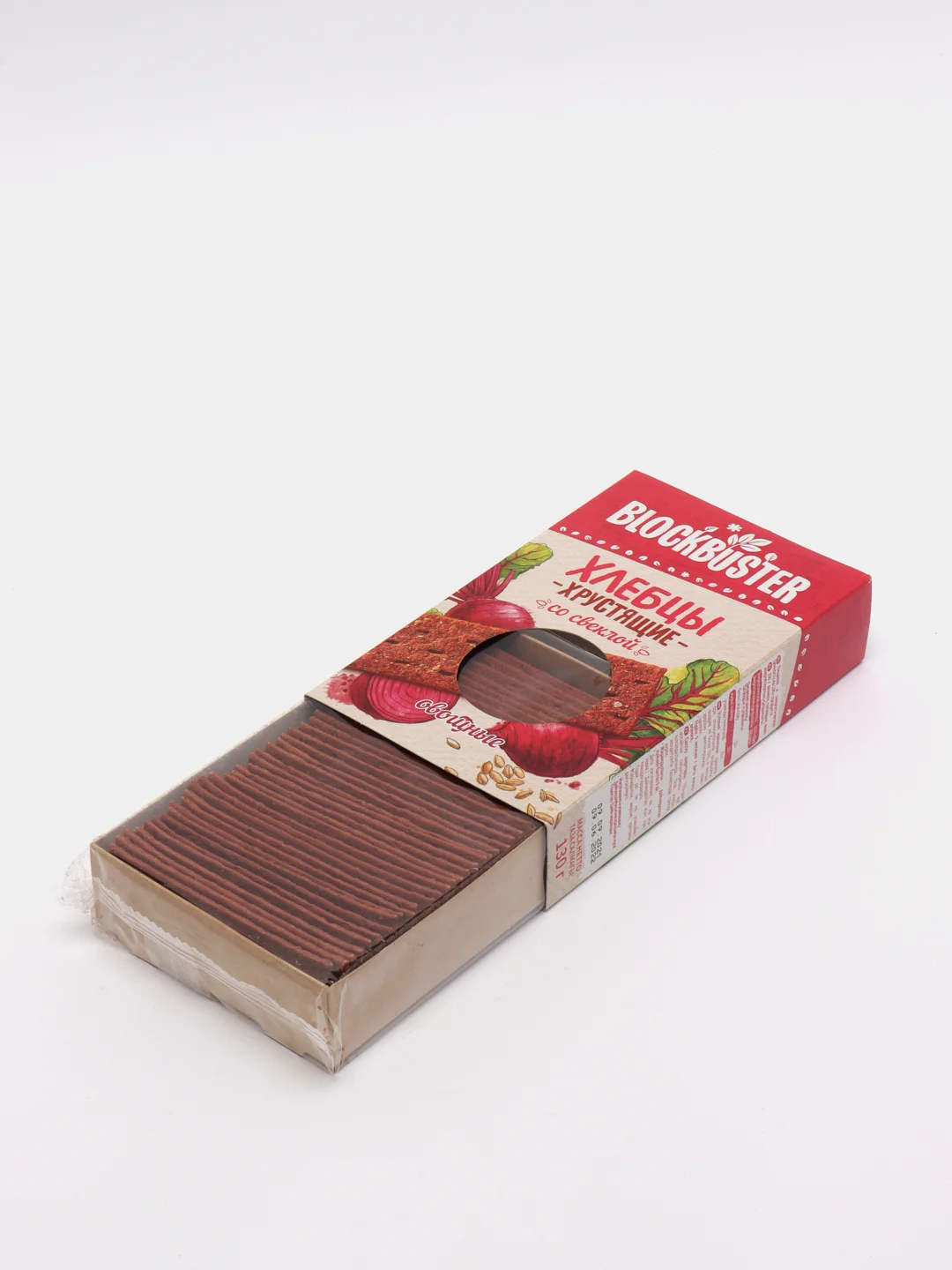 BLOCKBUSTER Хлебцы хрустящие со свеклой 130 гр