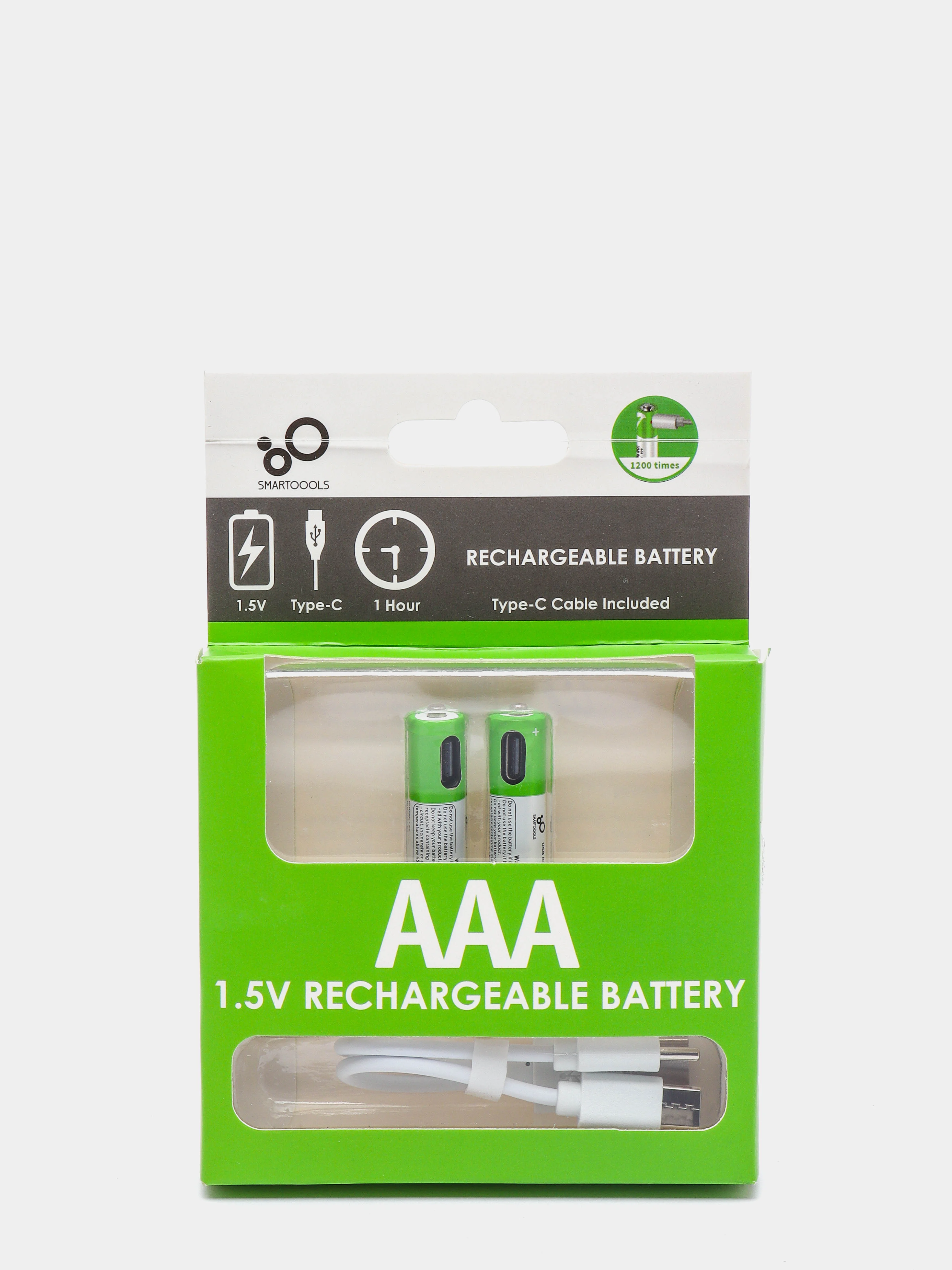 Аккумуляторные батарейки с зарядкой от USB тип ААА 1,5 В 2шт ...