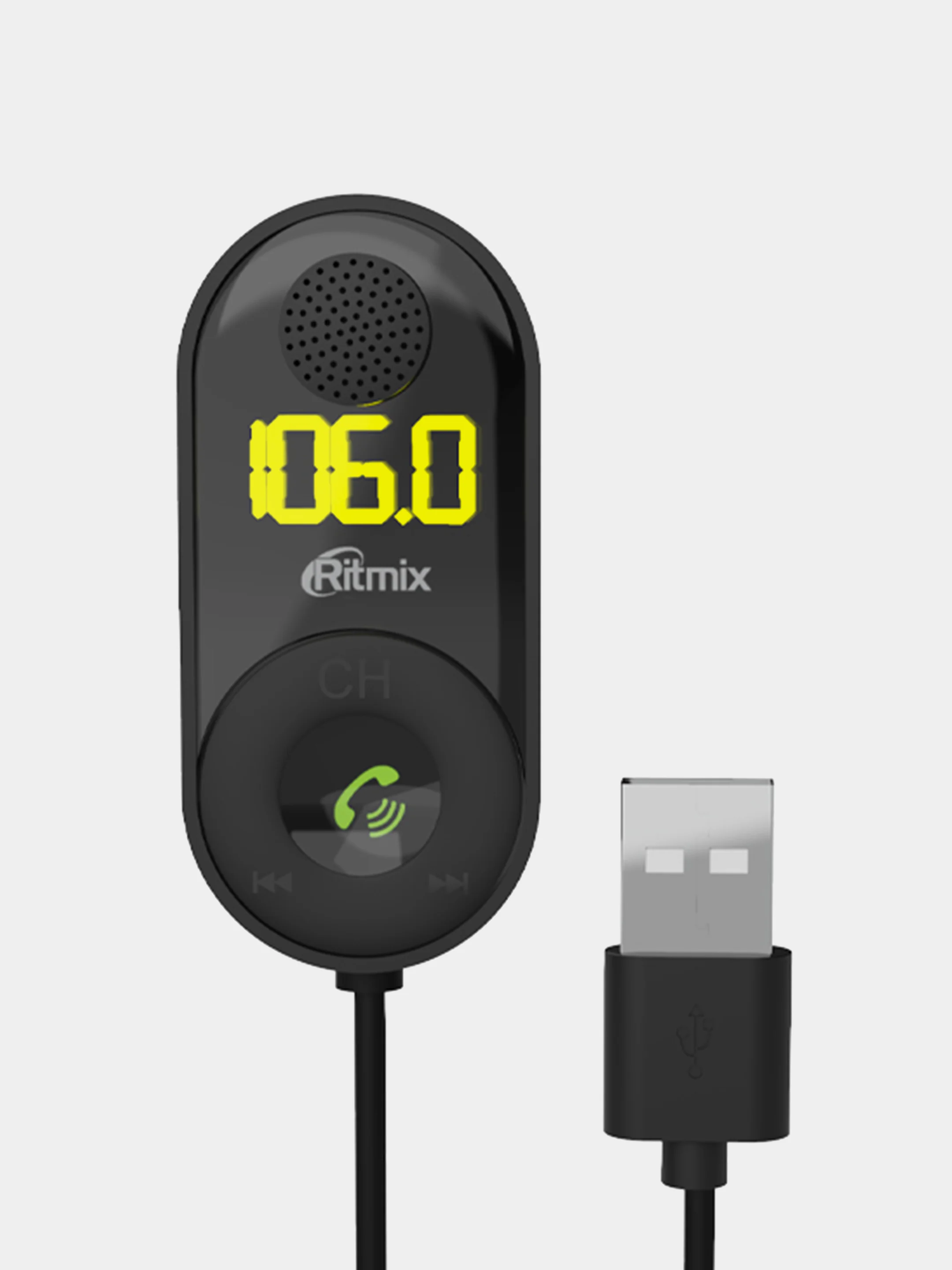 Автомобильный FM трансмиттер (модулятор) Ritmix FMT-B400 (Bluetooth/AUX/microSD)