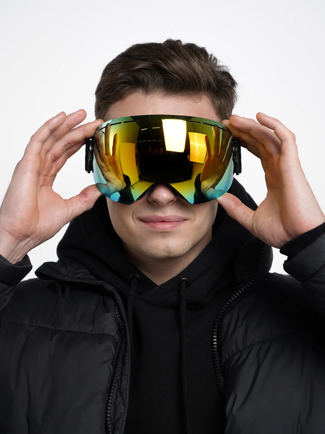 Горнолыжные очки для сноуборда женские мужские, горнолыжная маска, UV400. BATFOX