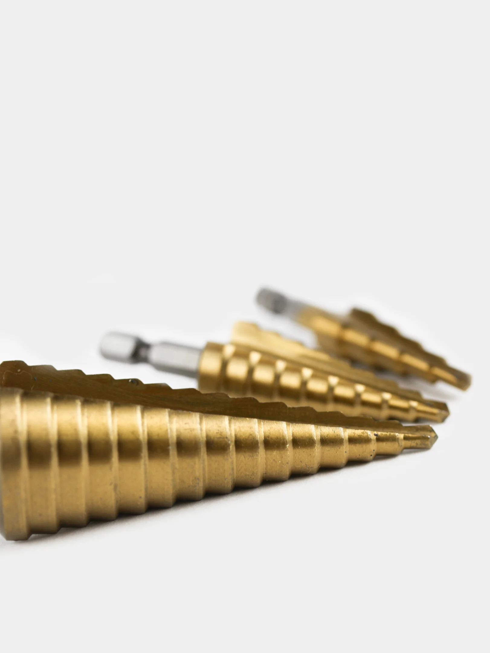 Сверло ступенчатое по металлу, набор 3 шт (4-12, 4-20, 4-32), елочка за ...