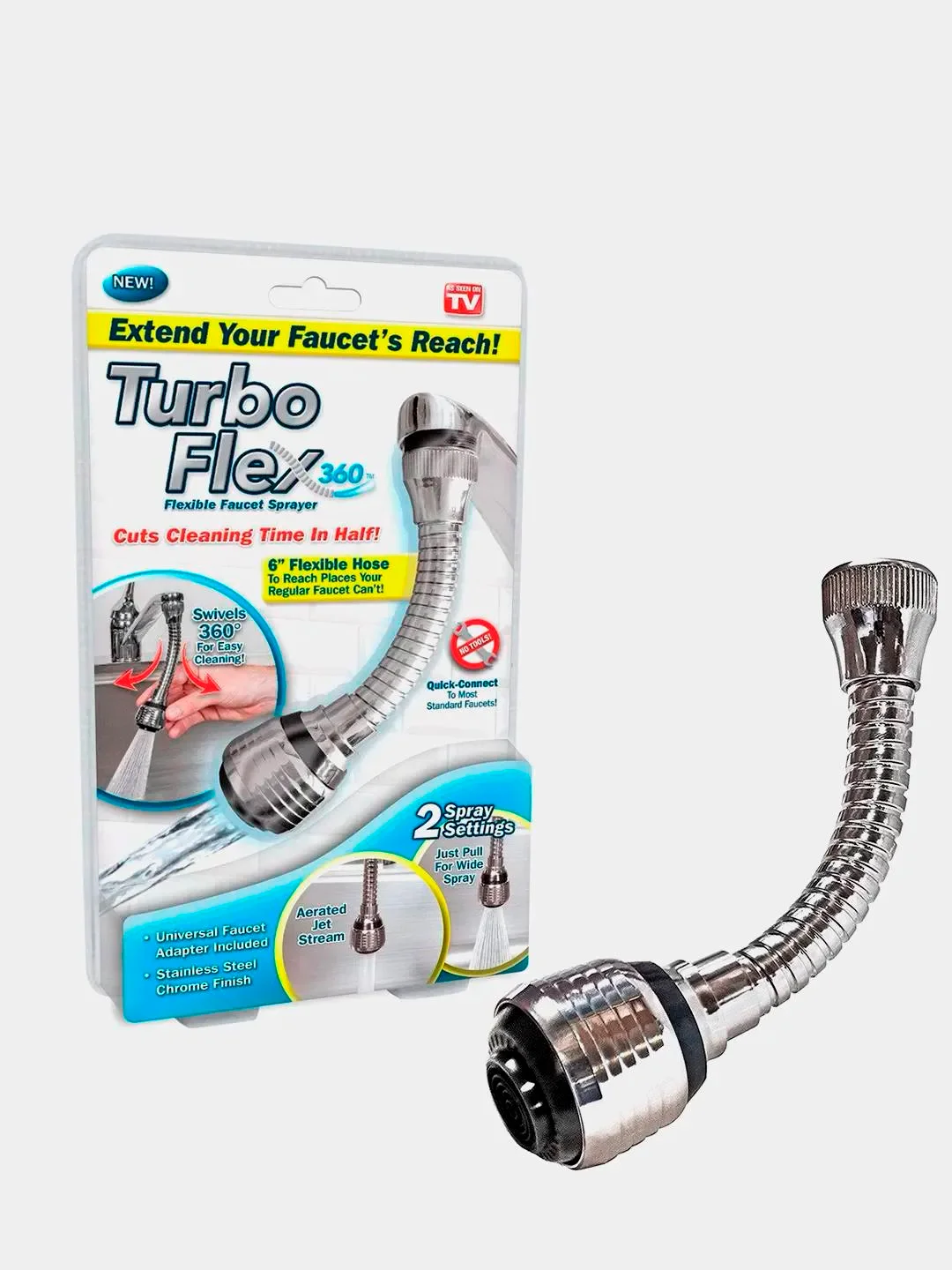 Насадка душ на кран для экономии воды, поворотный аэратор гибкий ...