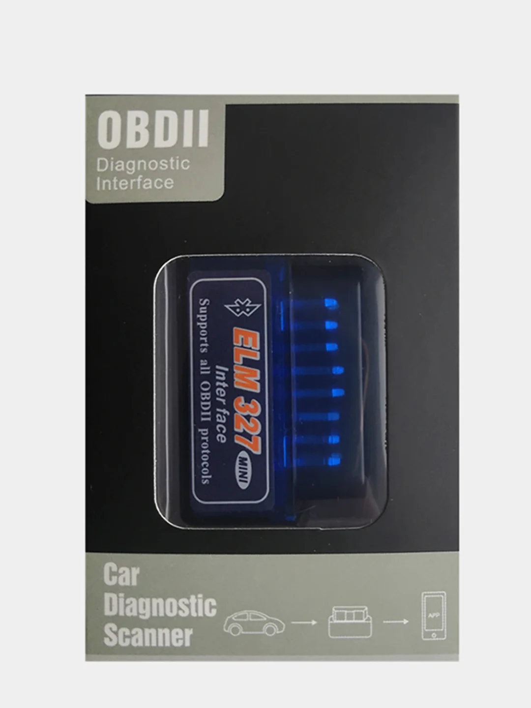 Автосканер Bluetooth ELM327 OBDII V2.1,Android, диагностический адаптер диагностика
