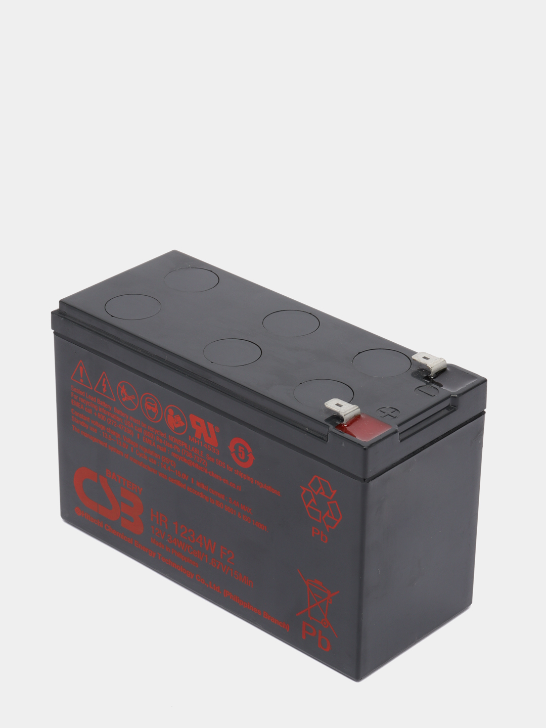Аккумулятор CSB HR1234W 12В 9 Ач для ибп эхолота детского электромобиля .