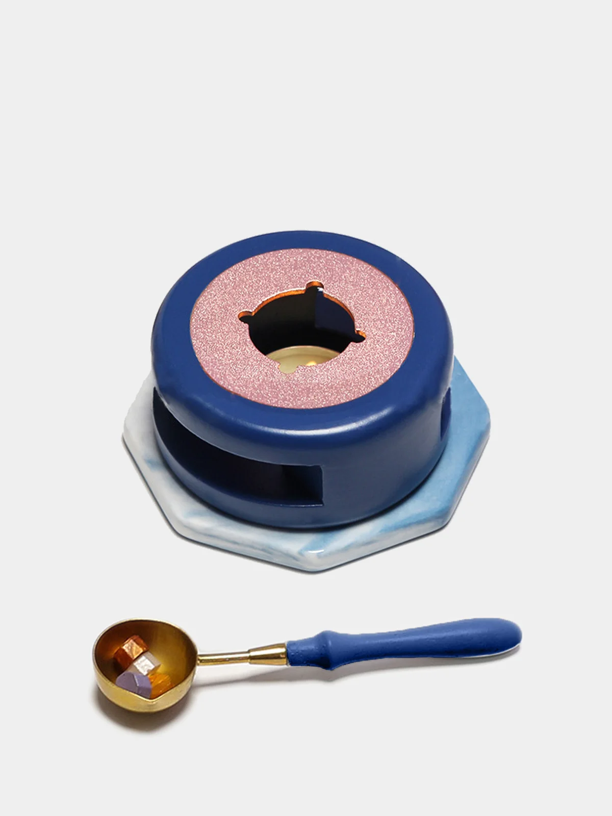 Печь и ложка для плавки сургуча, 3 цвета / сургучная печать, штамп ...