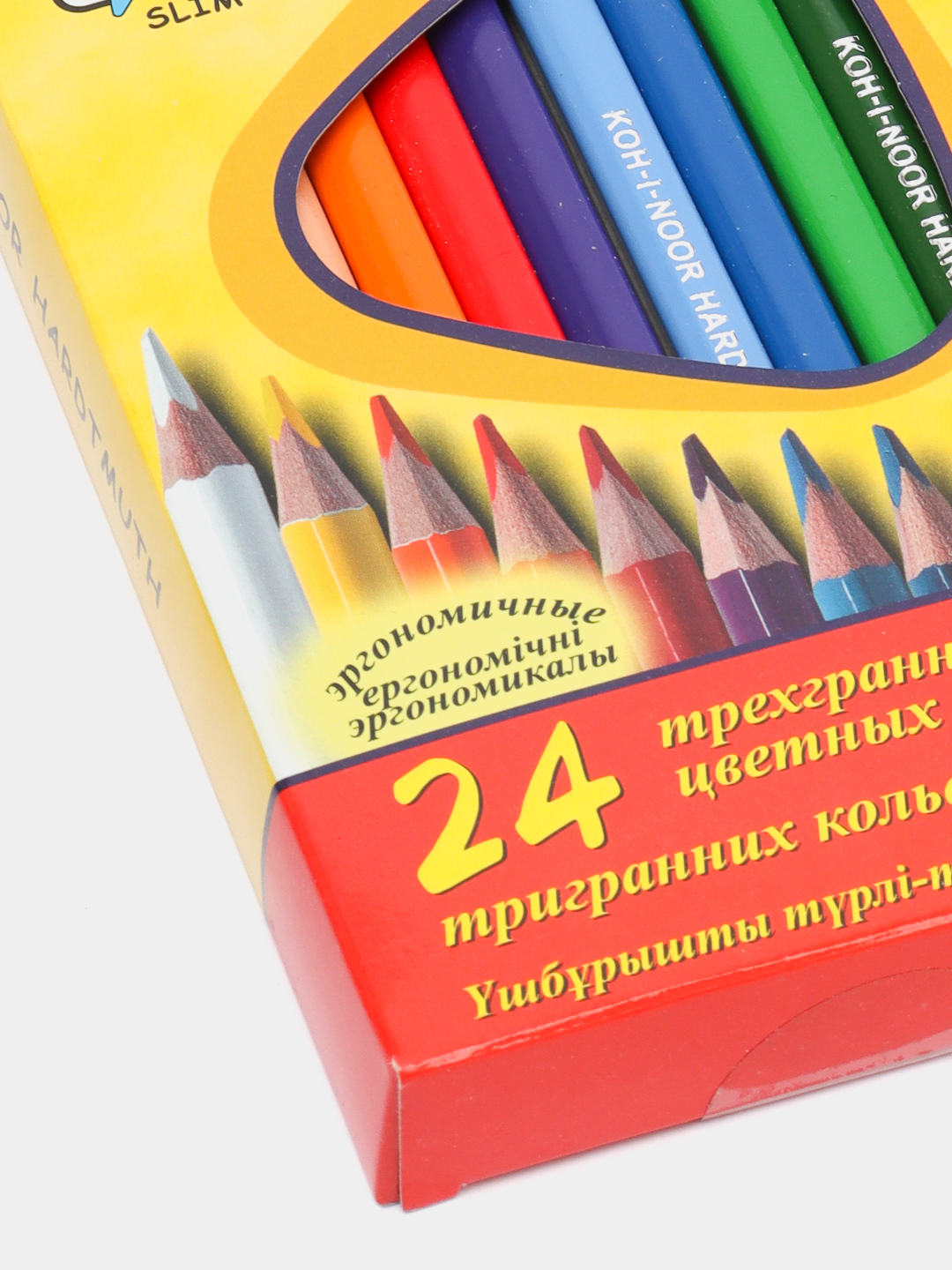 Трехгранные цветные карандаши TRIOCOLOR, 24 шт за 910 ₽  в .