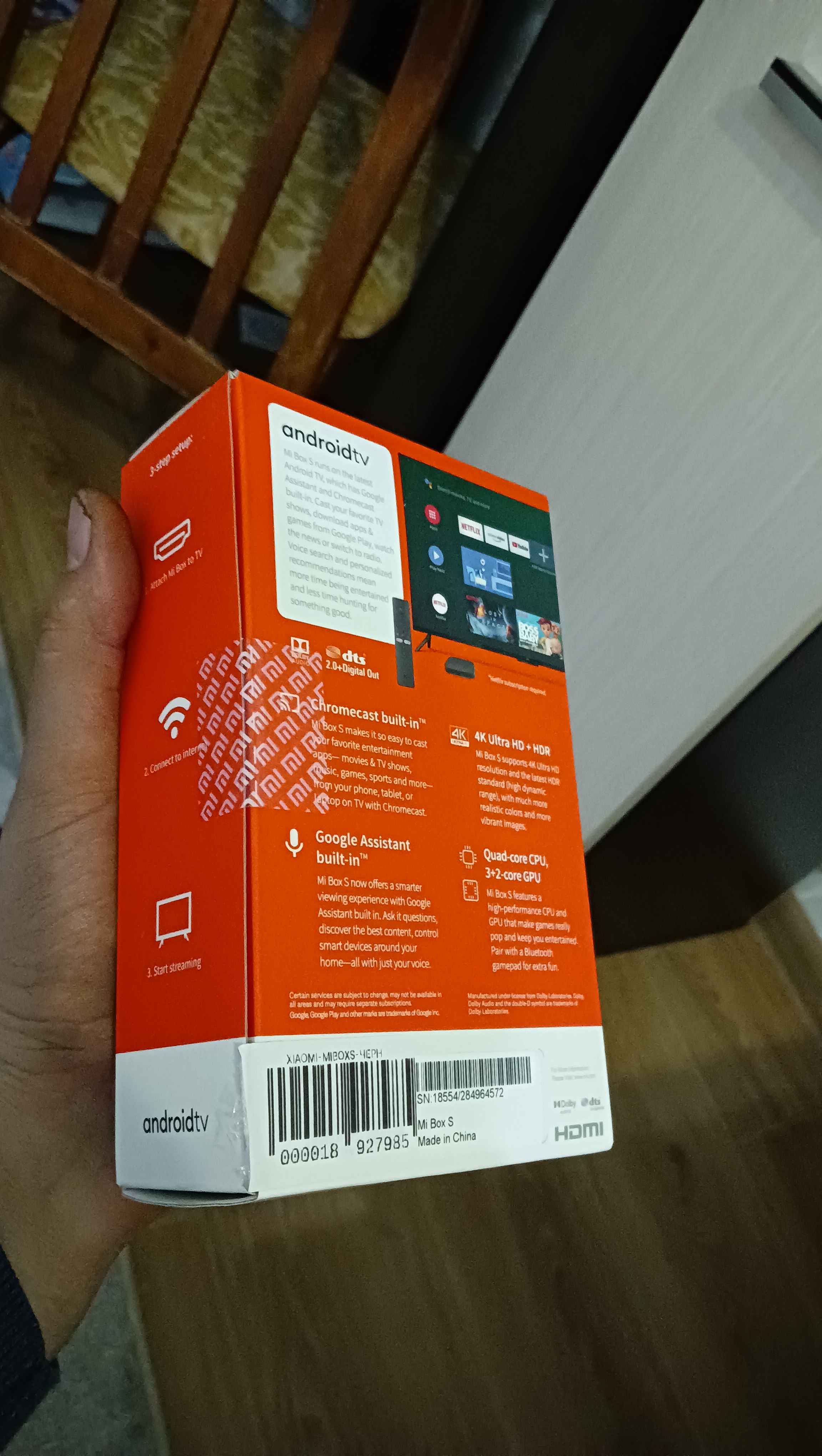 TV-приставка для телевизора Xiaomi Mi Box S 2nd Gen 4K MDZ-28-AA EU купить  по цене 6990 ₽ в интернет-магазине Магнит Маркет