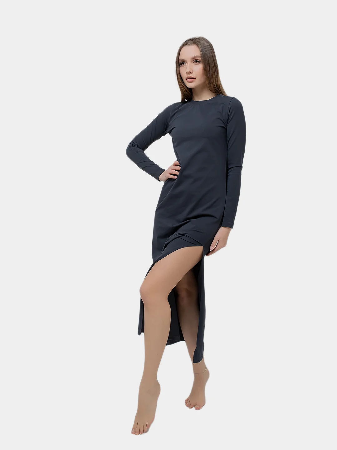 Платье с разрезом