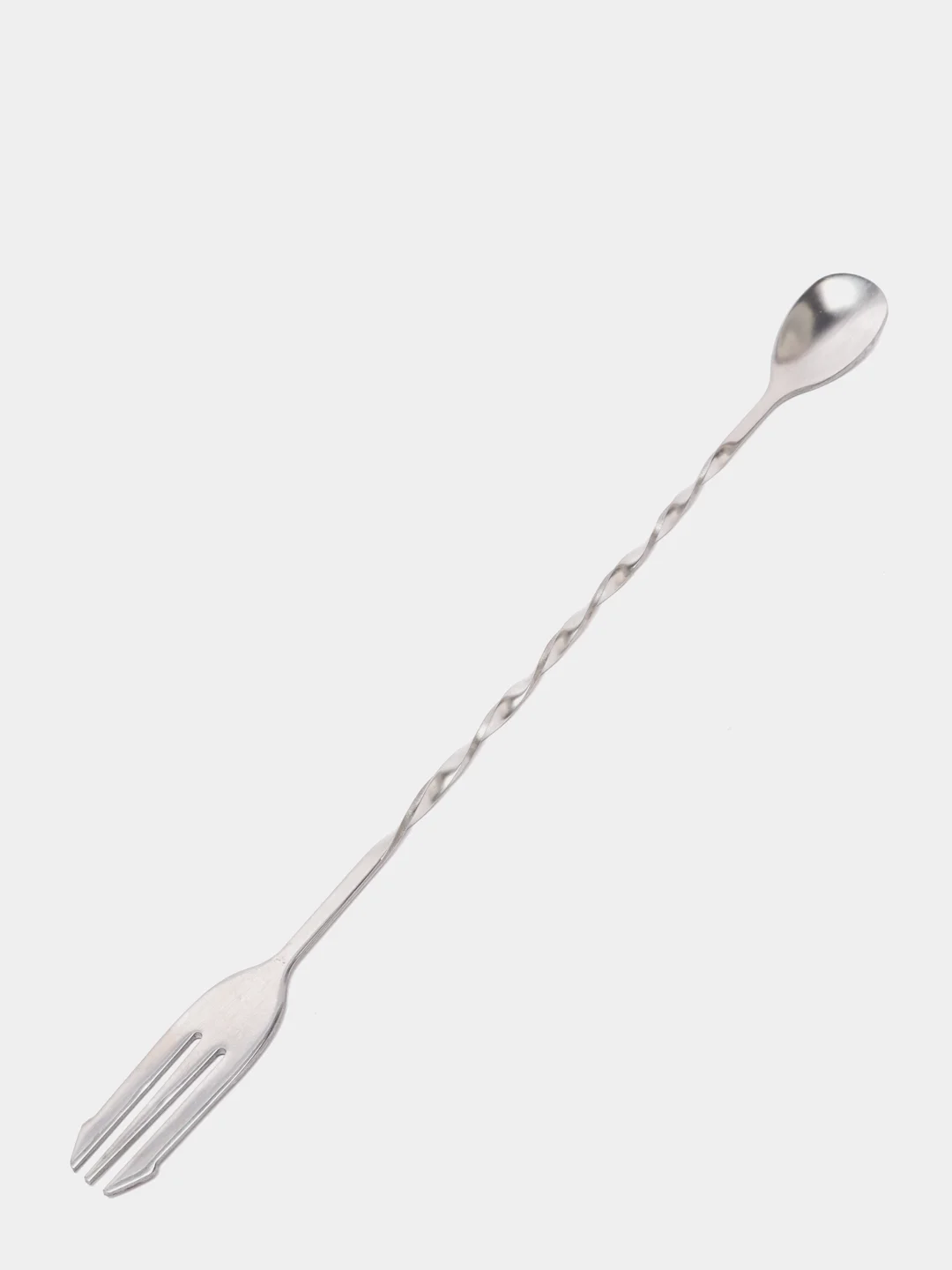 Барная ложка с вилкой 32 см / Длинная ложка для коктейля за 139 ...