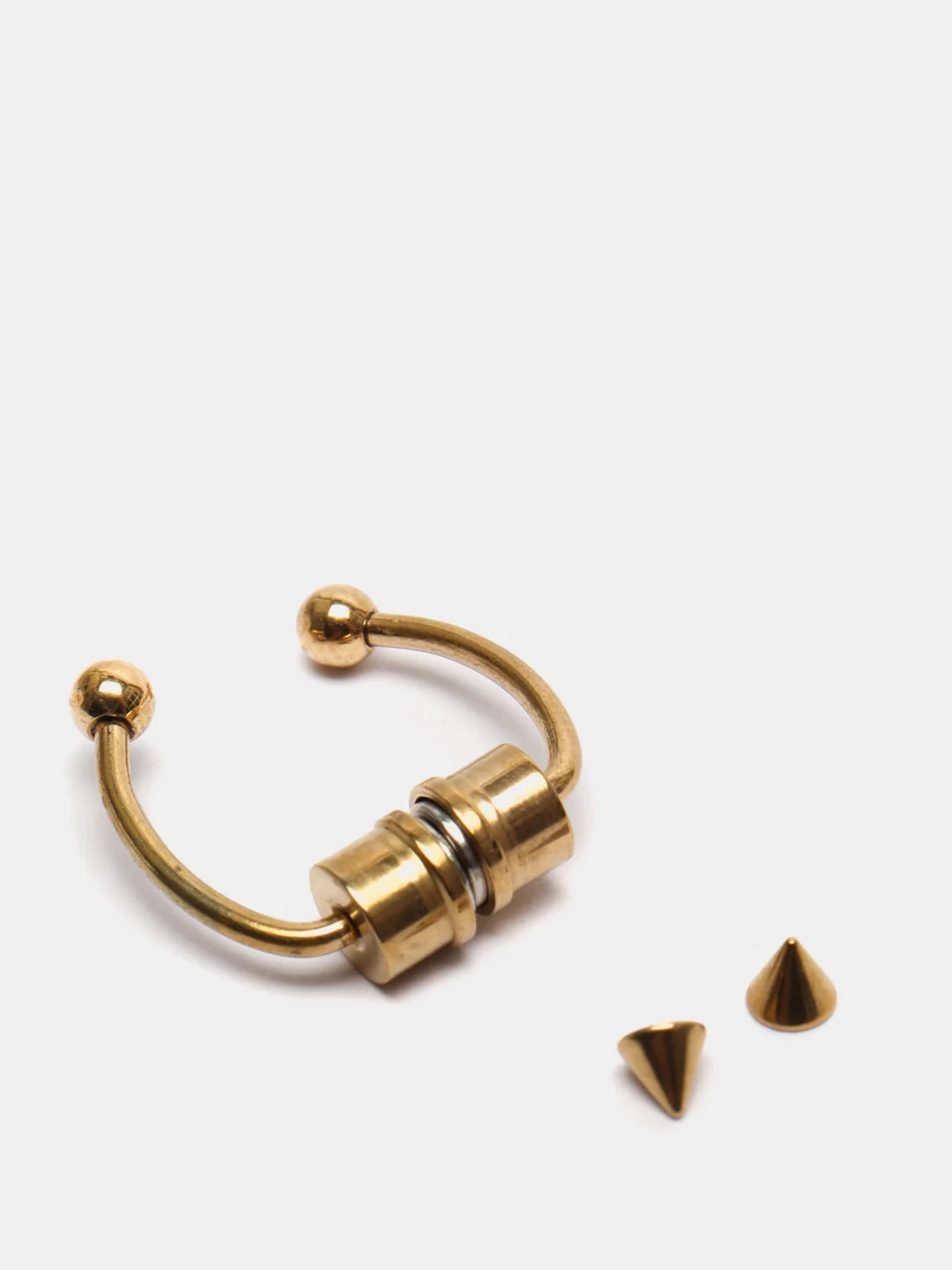 Пирсинг в нос обманка без проколов на магните/септум/кольцо/клипсы ...