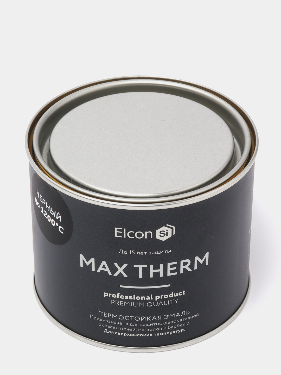 краска Elcon Max Therm черная до 1200 градусов 0,4 кг за .