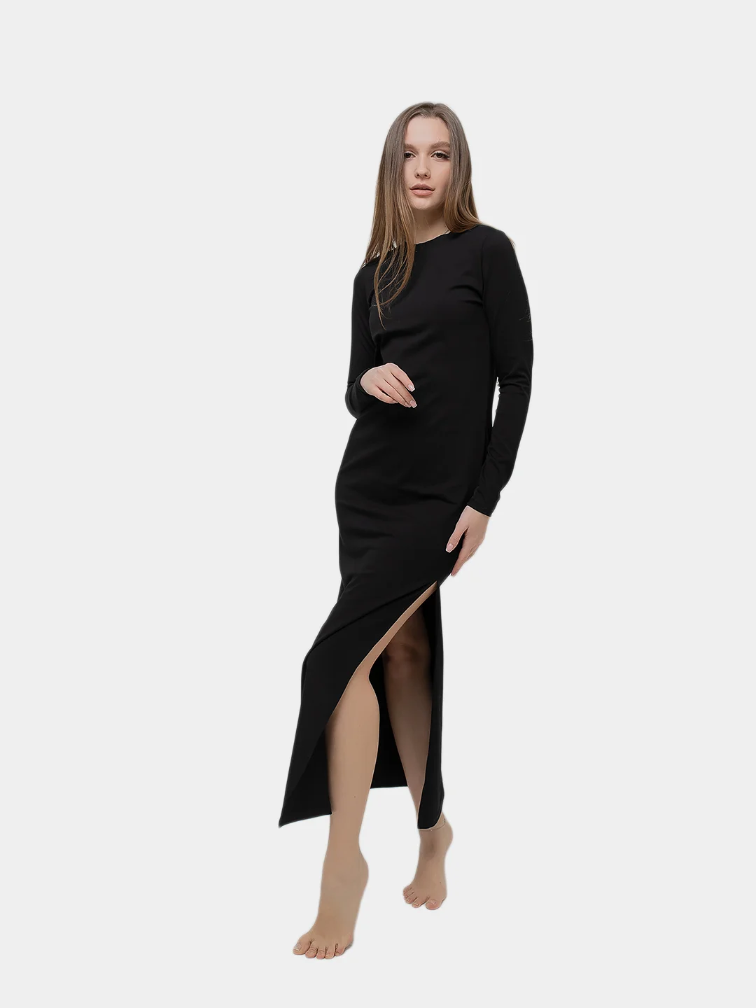 Платье с разрезом