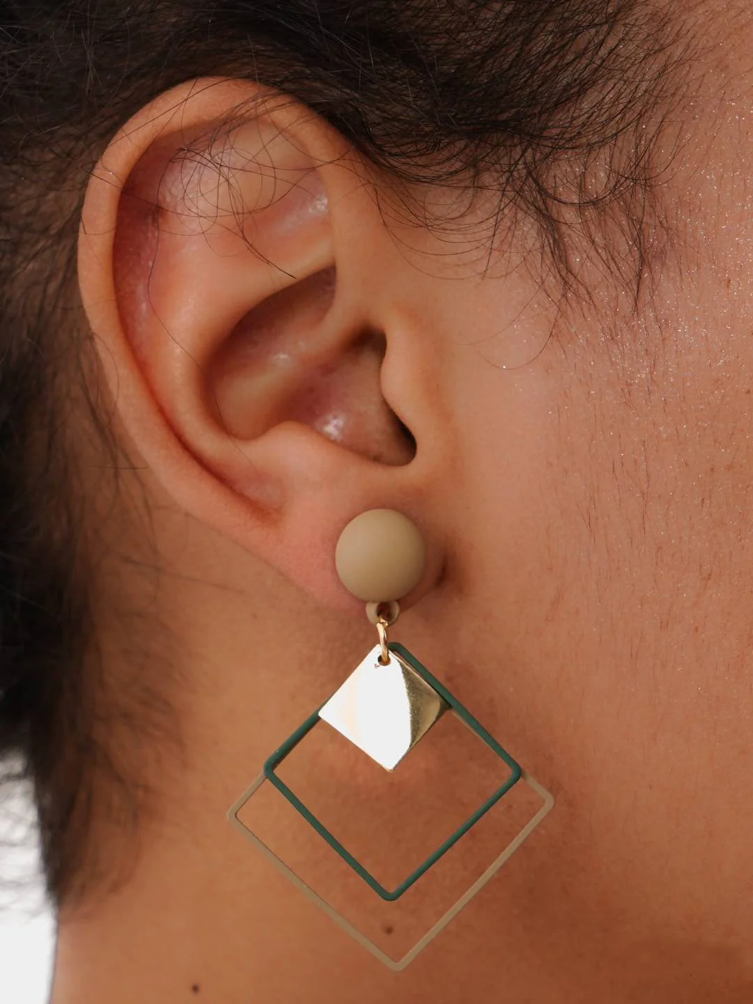 Серьги  "Ромб"