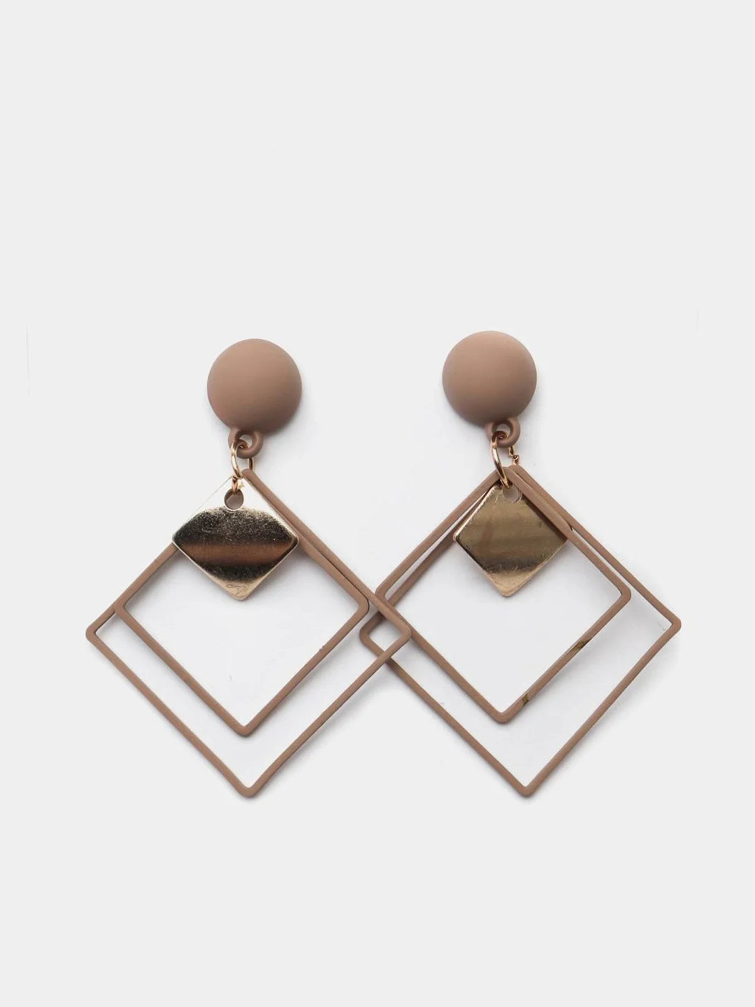 Серьги  "Ромб"